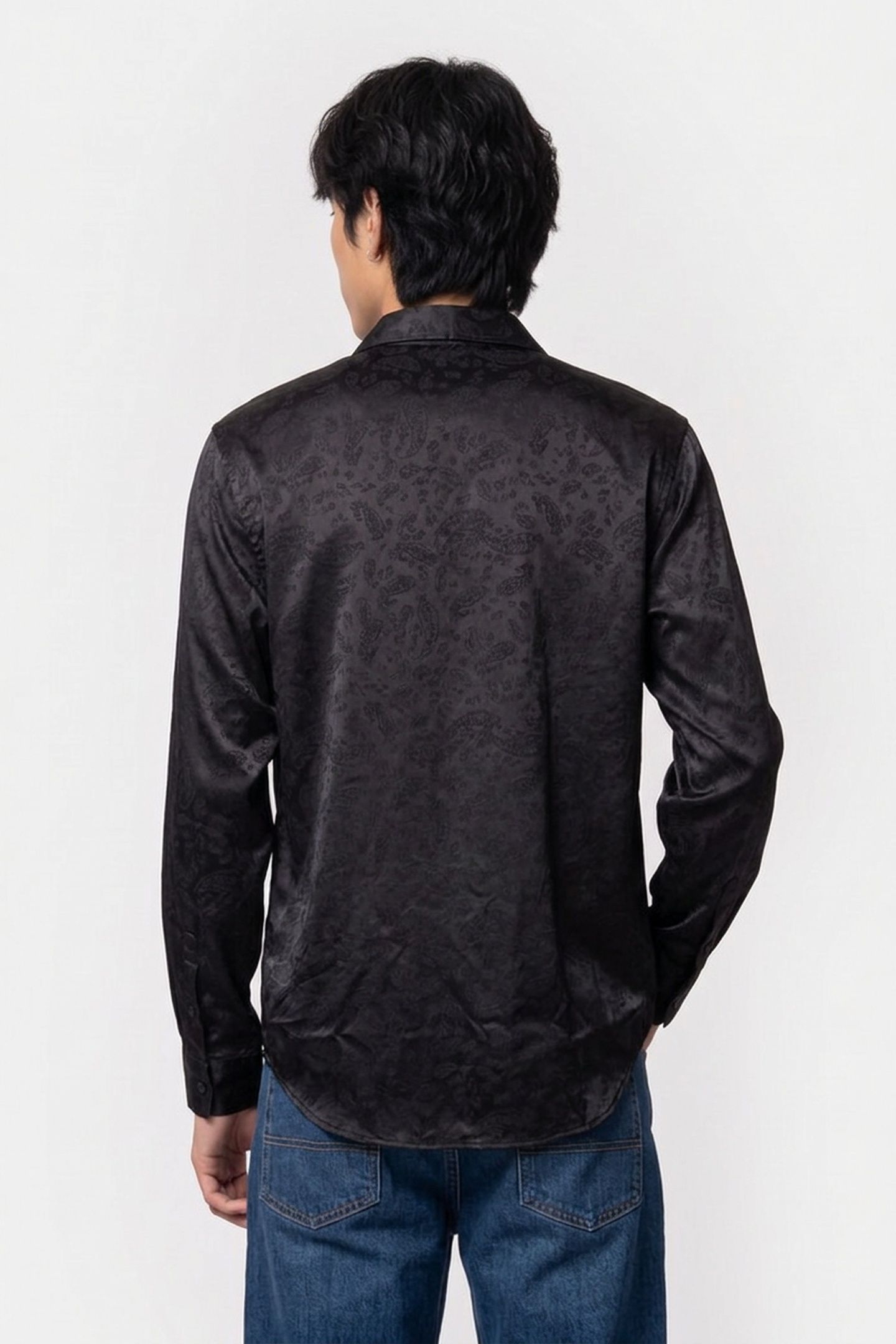 ROMA PAISLEY JACQUAR JET BLACK A996 2