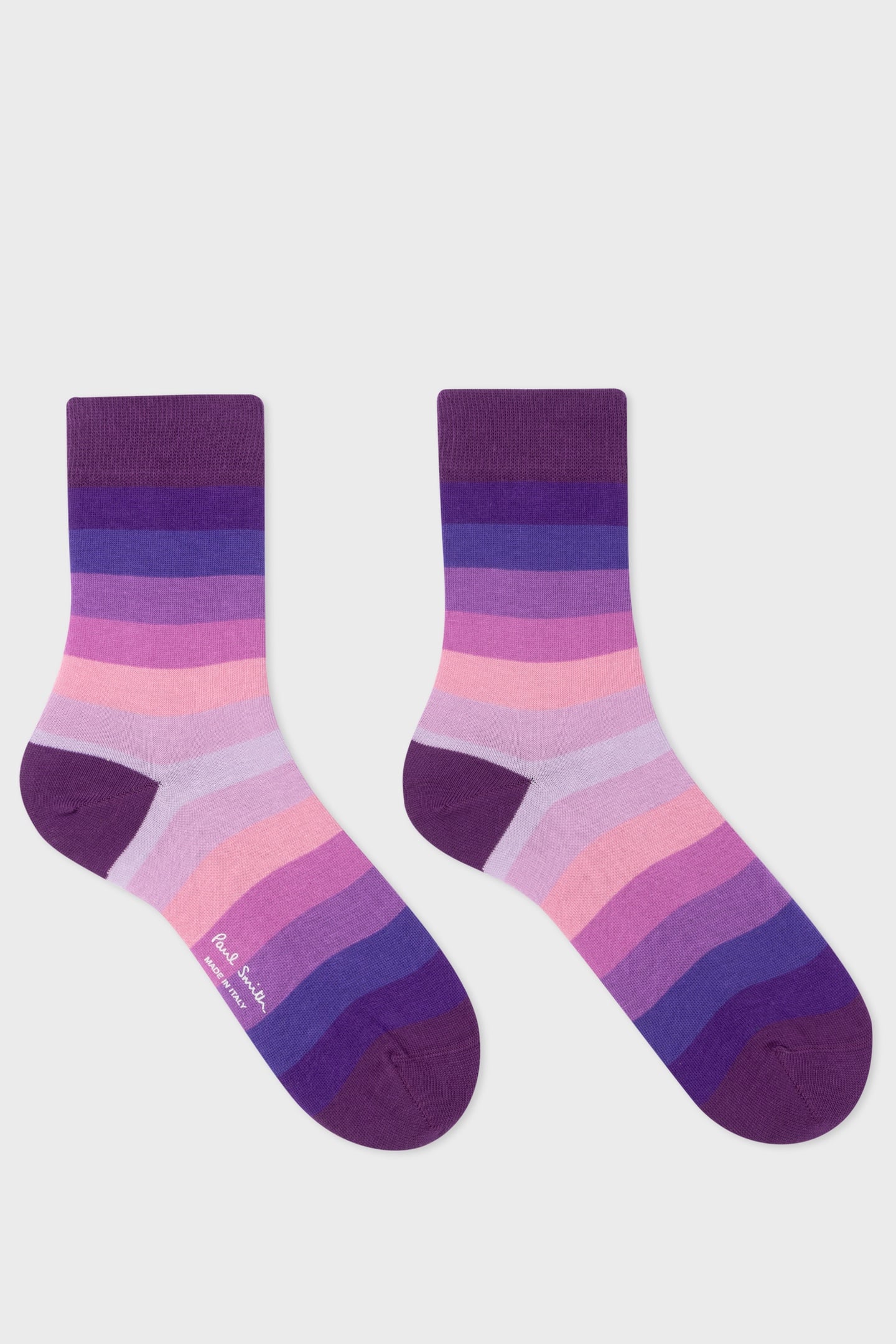 WOMEN SOCK ERIN STRIPE DARK VIOLET 1