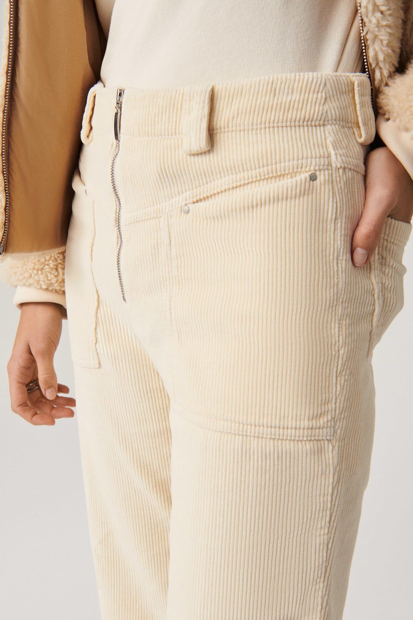FLARE TROUSERS ECRU 6