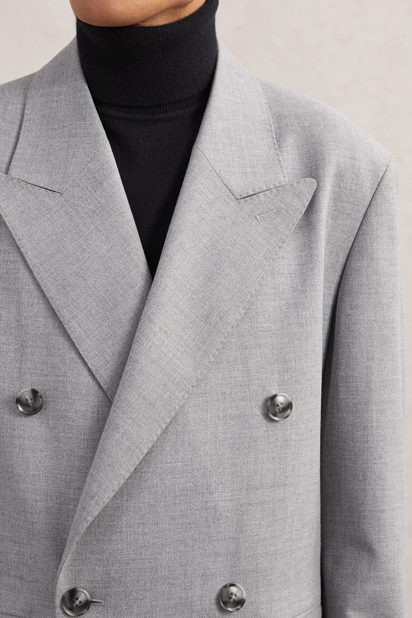 LS DB OVERSIZED OVERCOAT GREY 5