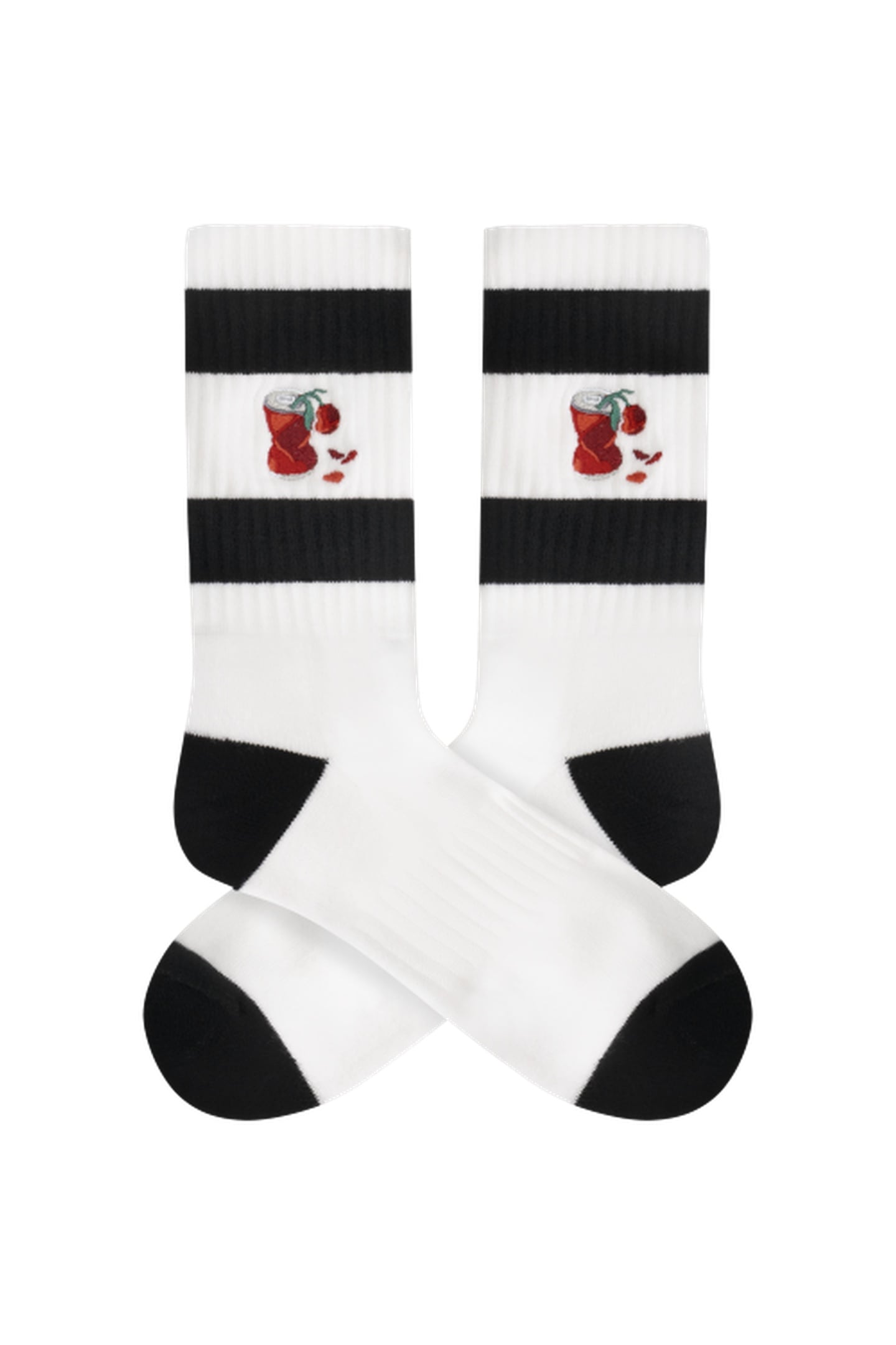 A-DAM 3-PACK CREW SOCKS SODA ROSE WHITE 2