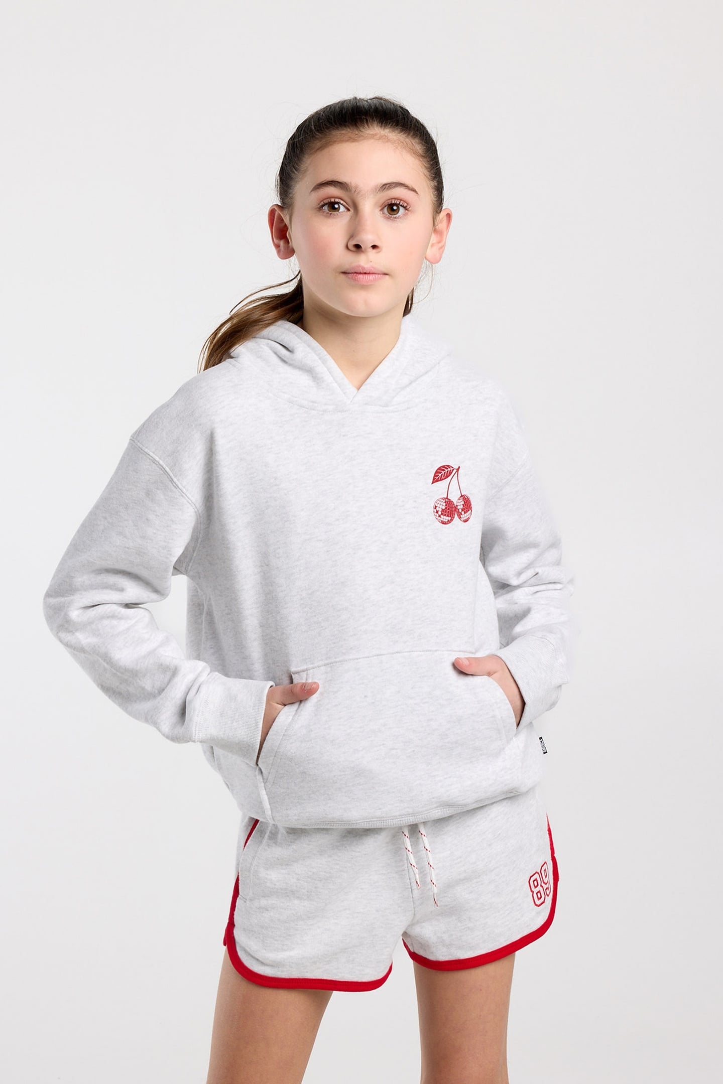 SABRINA HOOD JR LIGHT GREY MELANGE 1