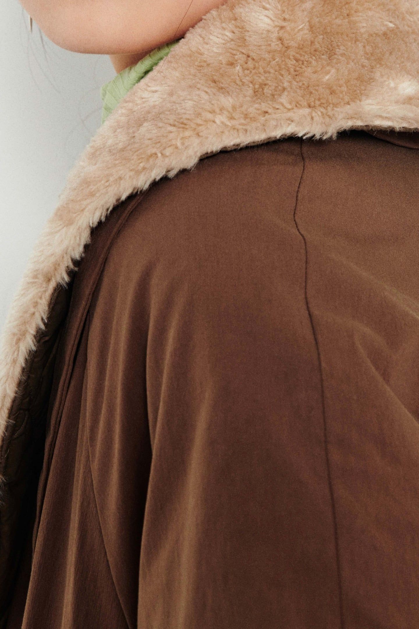 KNEE-LENGTH COAT KAKI 5