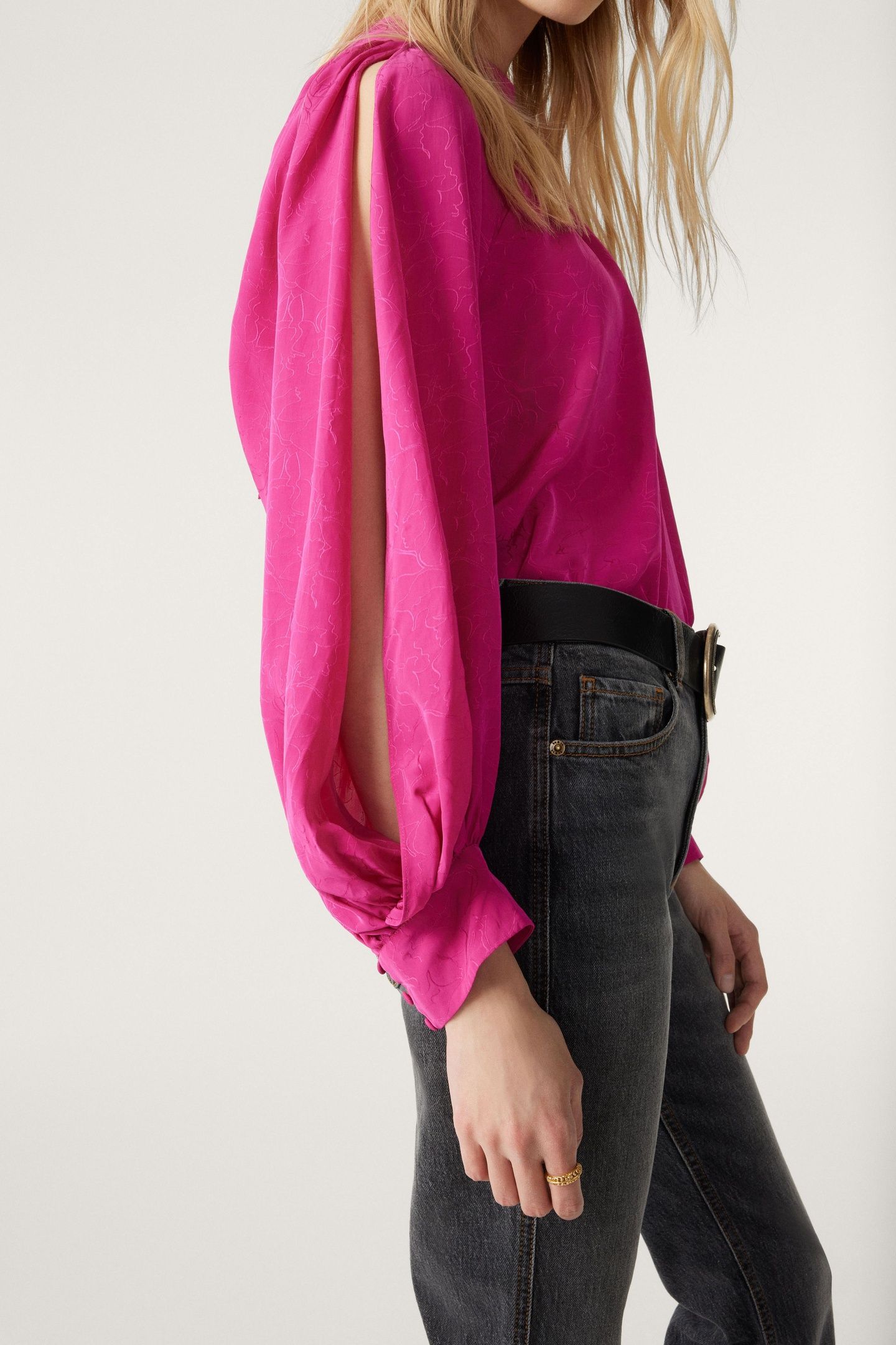 LONG SLEEVES TOP FUSHIA 3
