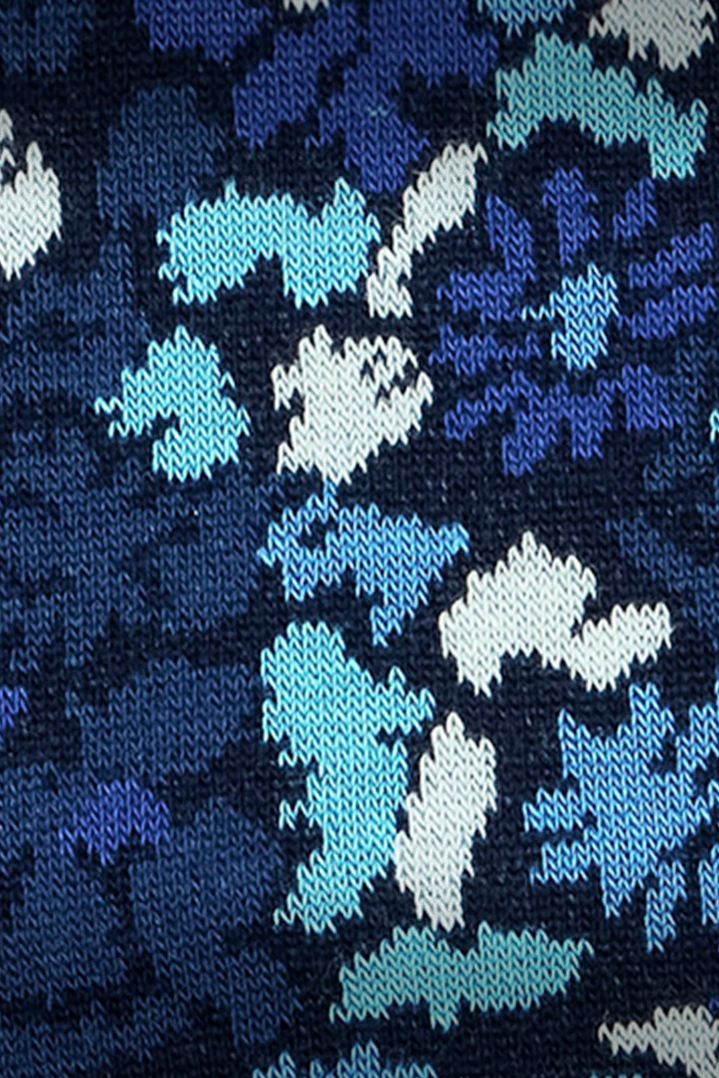 MEN SOCK PENCIL FLORAL NAVY 7