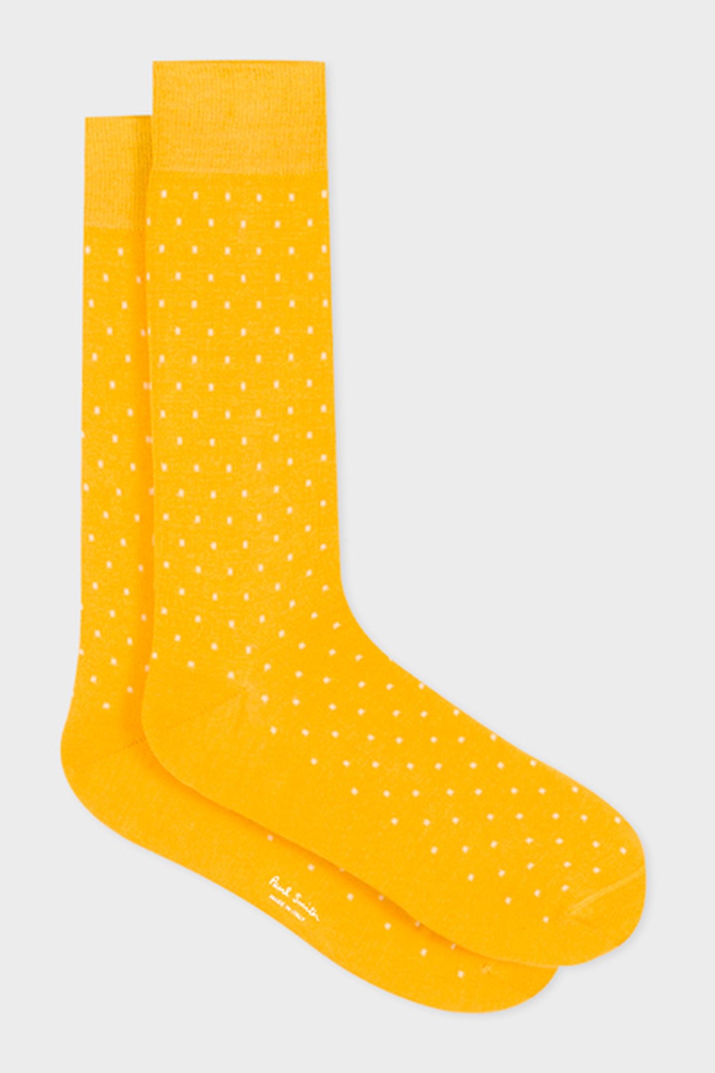 MEN SOCK PIN DOT YELLOW 3