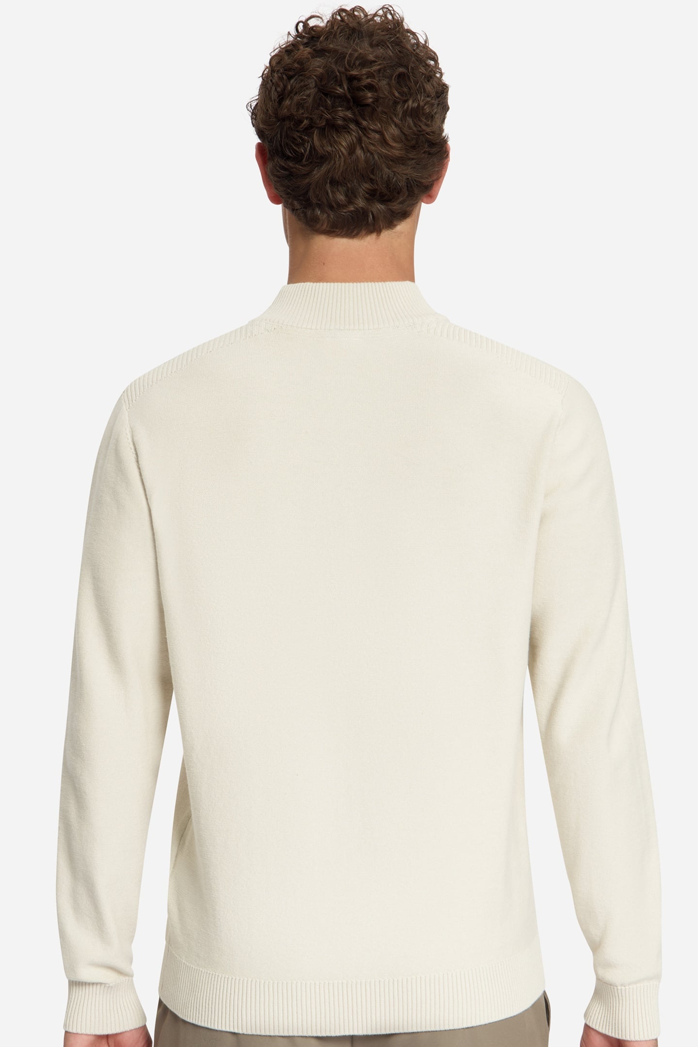 PULLOVER HALF ZIP SHOULDER DETAIL STONE 4