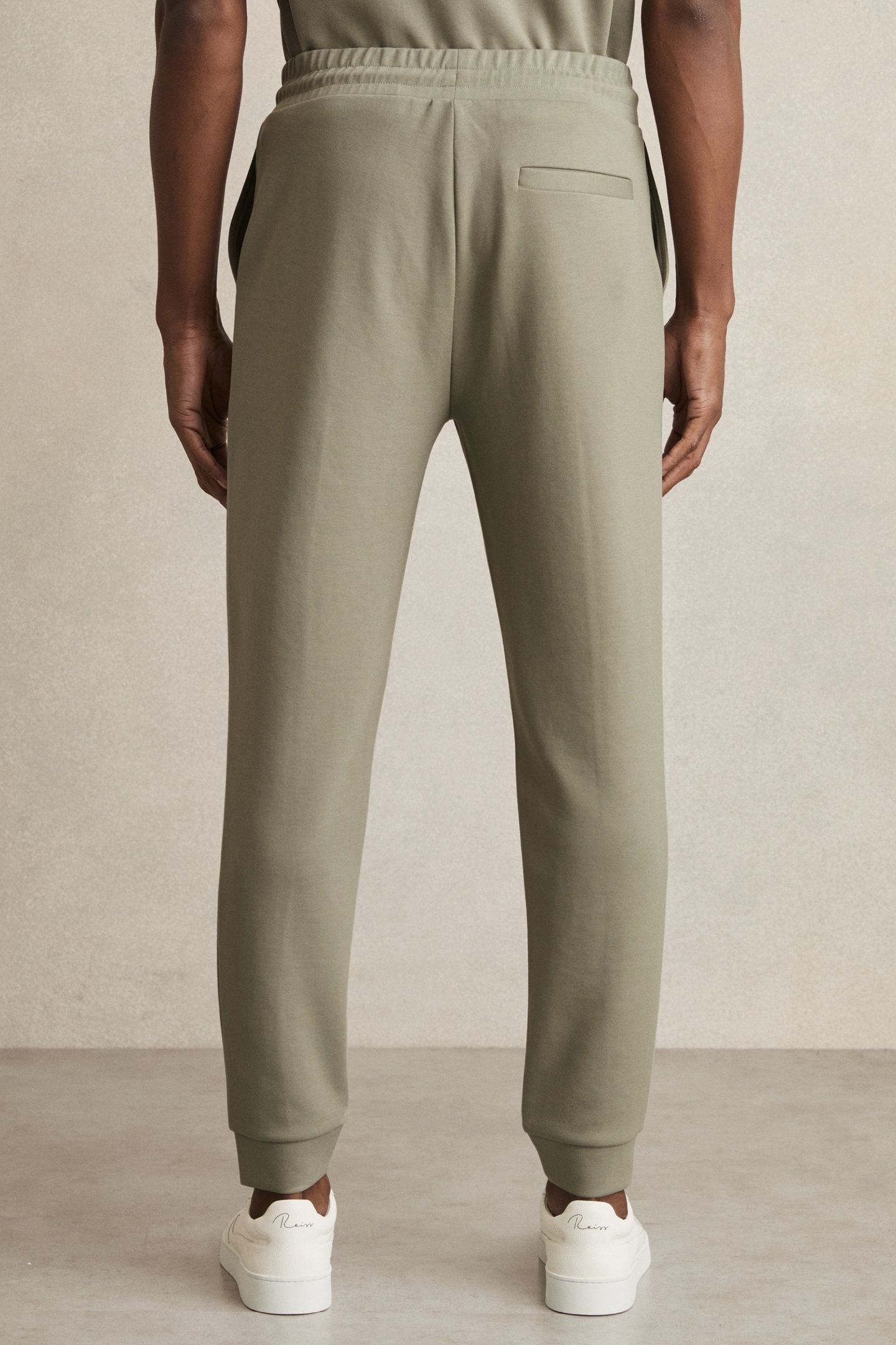 INTERLOCK DRAWSTRING JOGGER SAGE 2