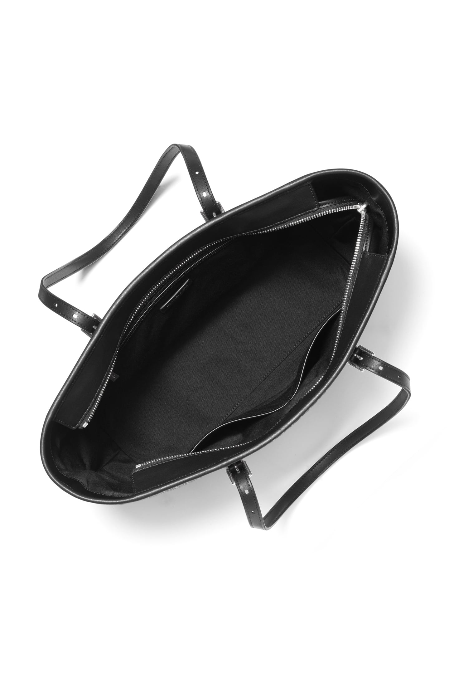 LARGE TOP ZIP TOTE BLACK 3