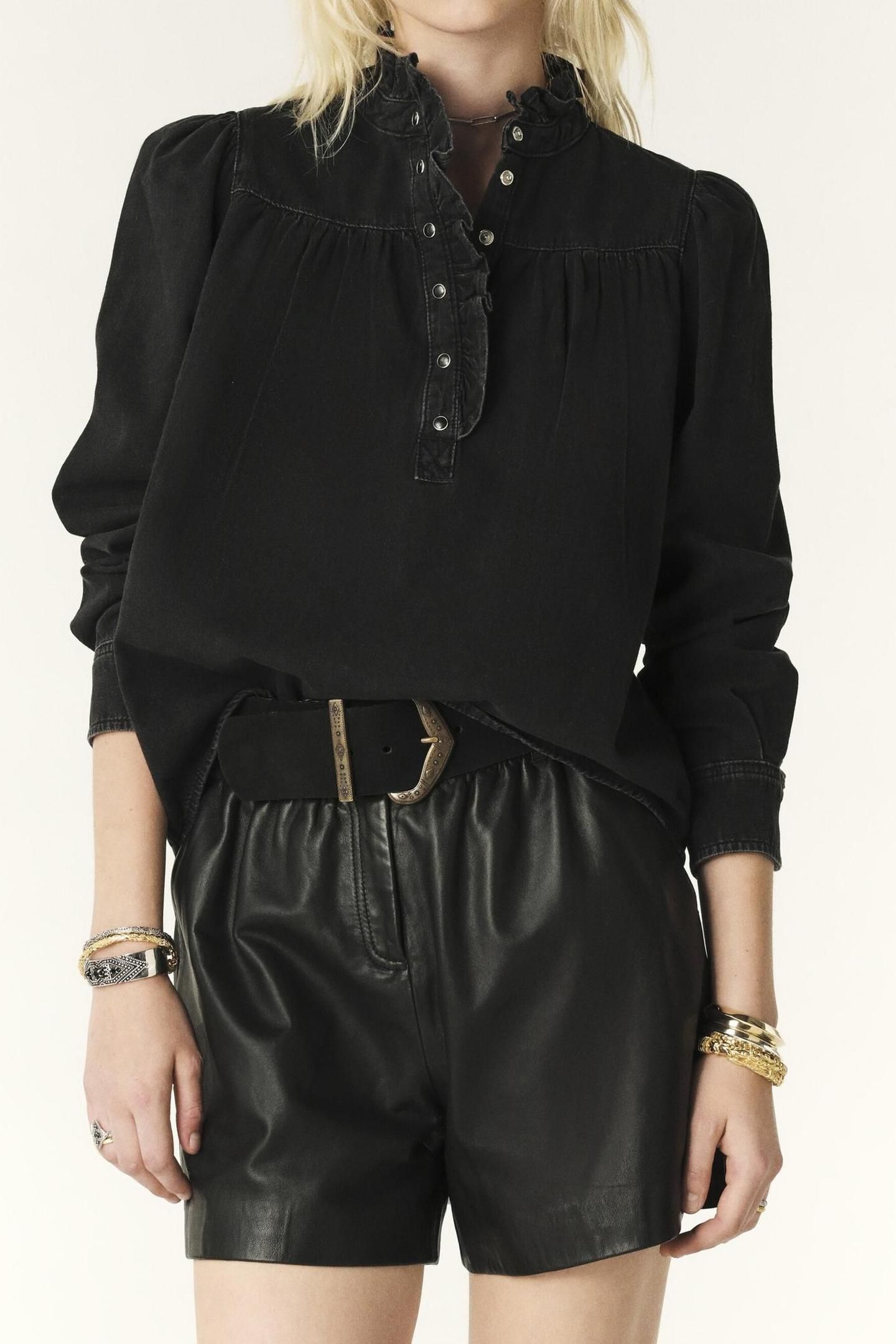 LONG SLEEVES BLOUSE BLACK 1