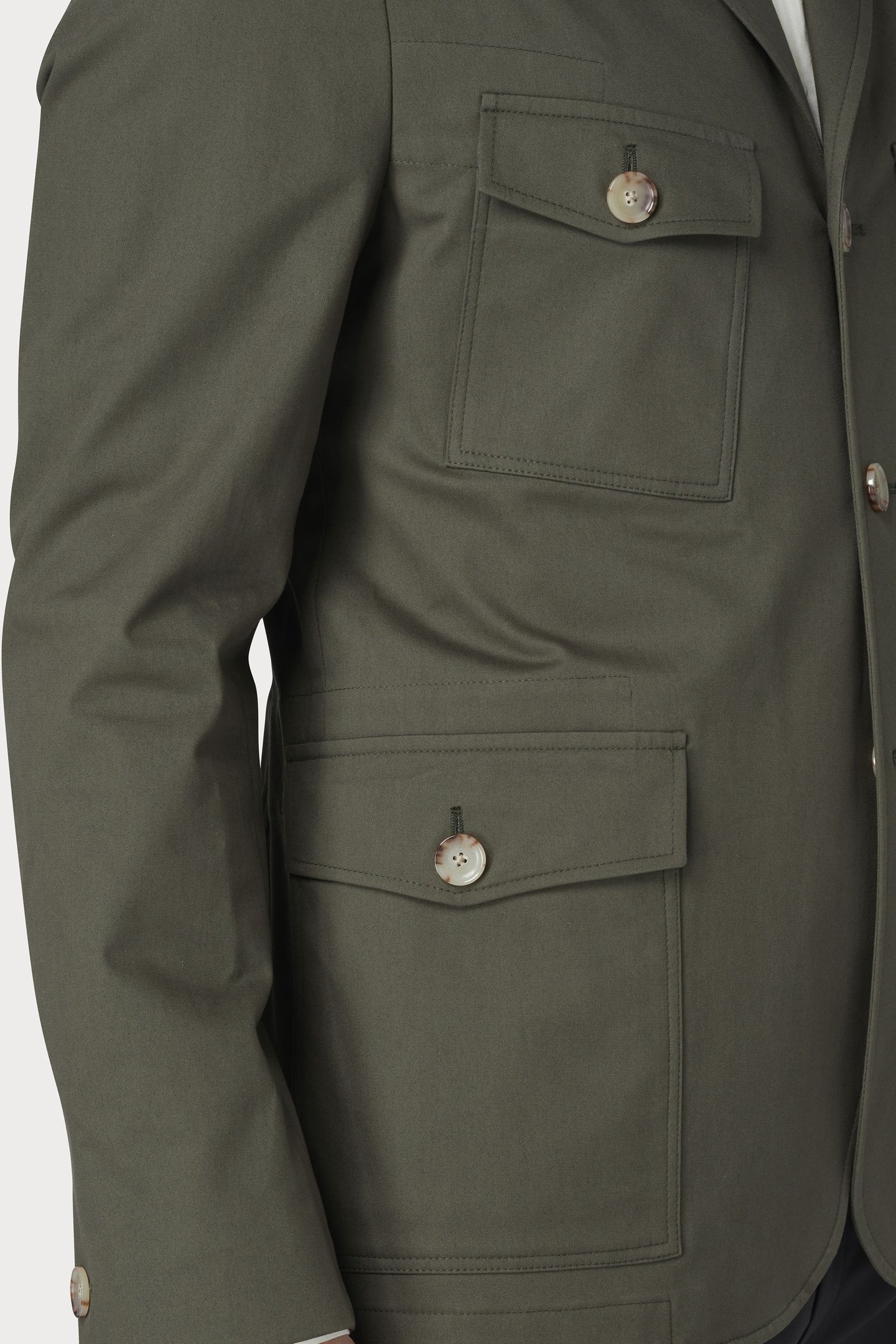 MENS 3 BUTTON JACKET SMOKE 3