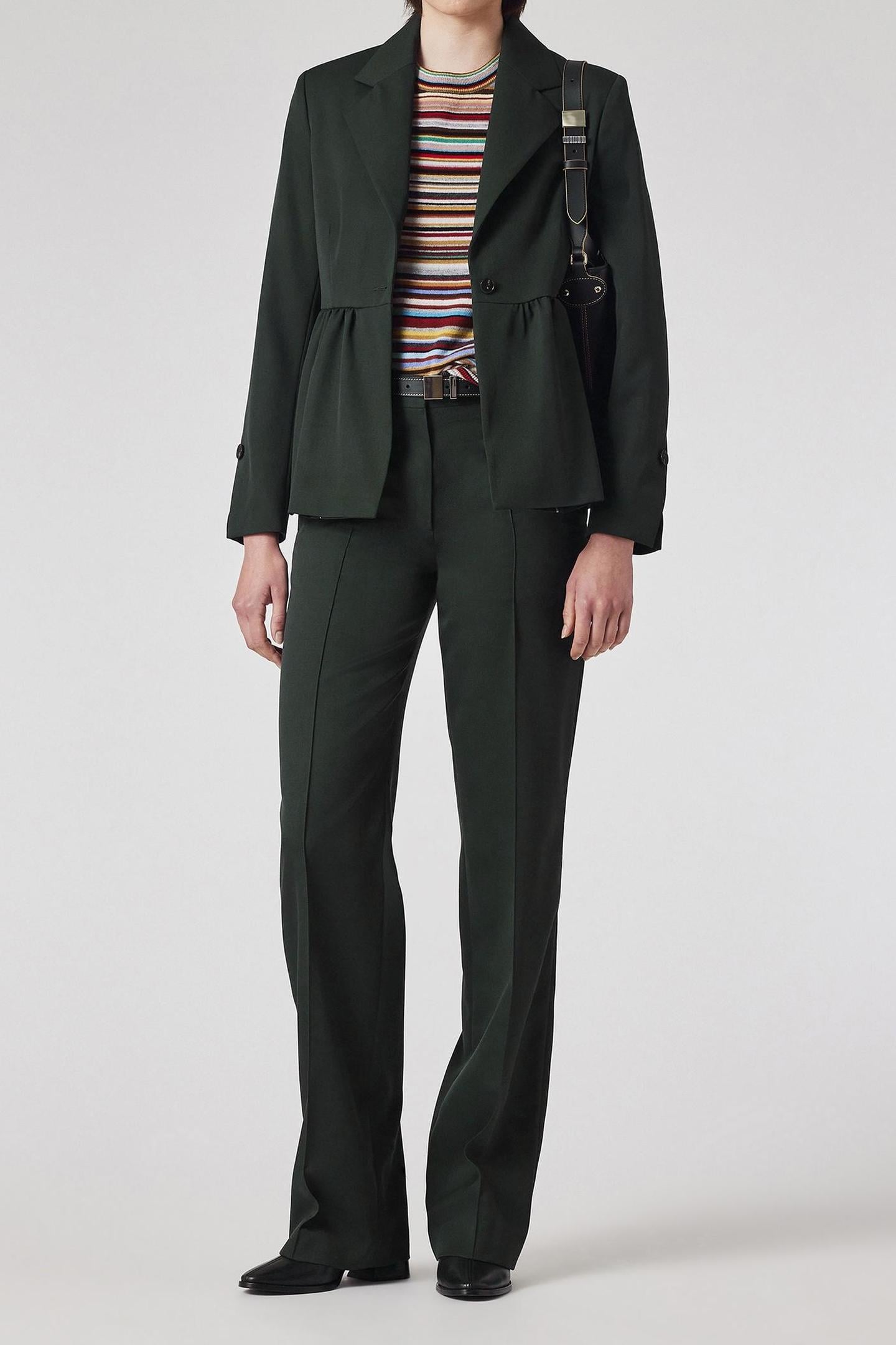 WOMENS TROUSERS PETROL GREEN 3