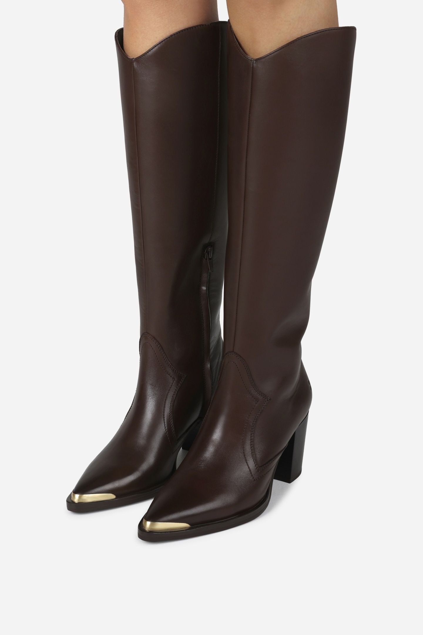 AMERICANA-LOW HIGH BOOT COFFEE BEAN 2