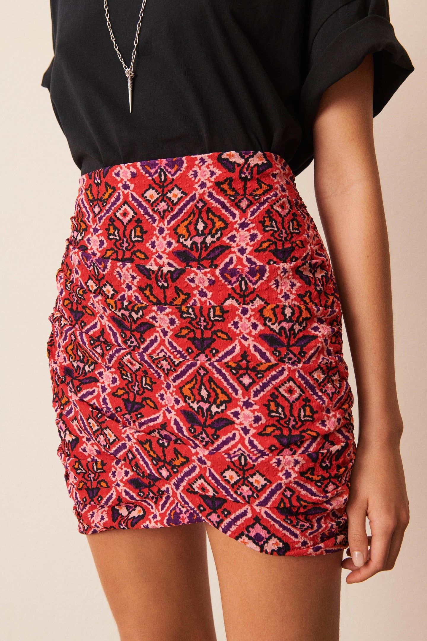 MINI SKIRT ROUGE 5
