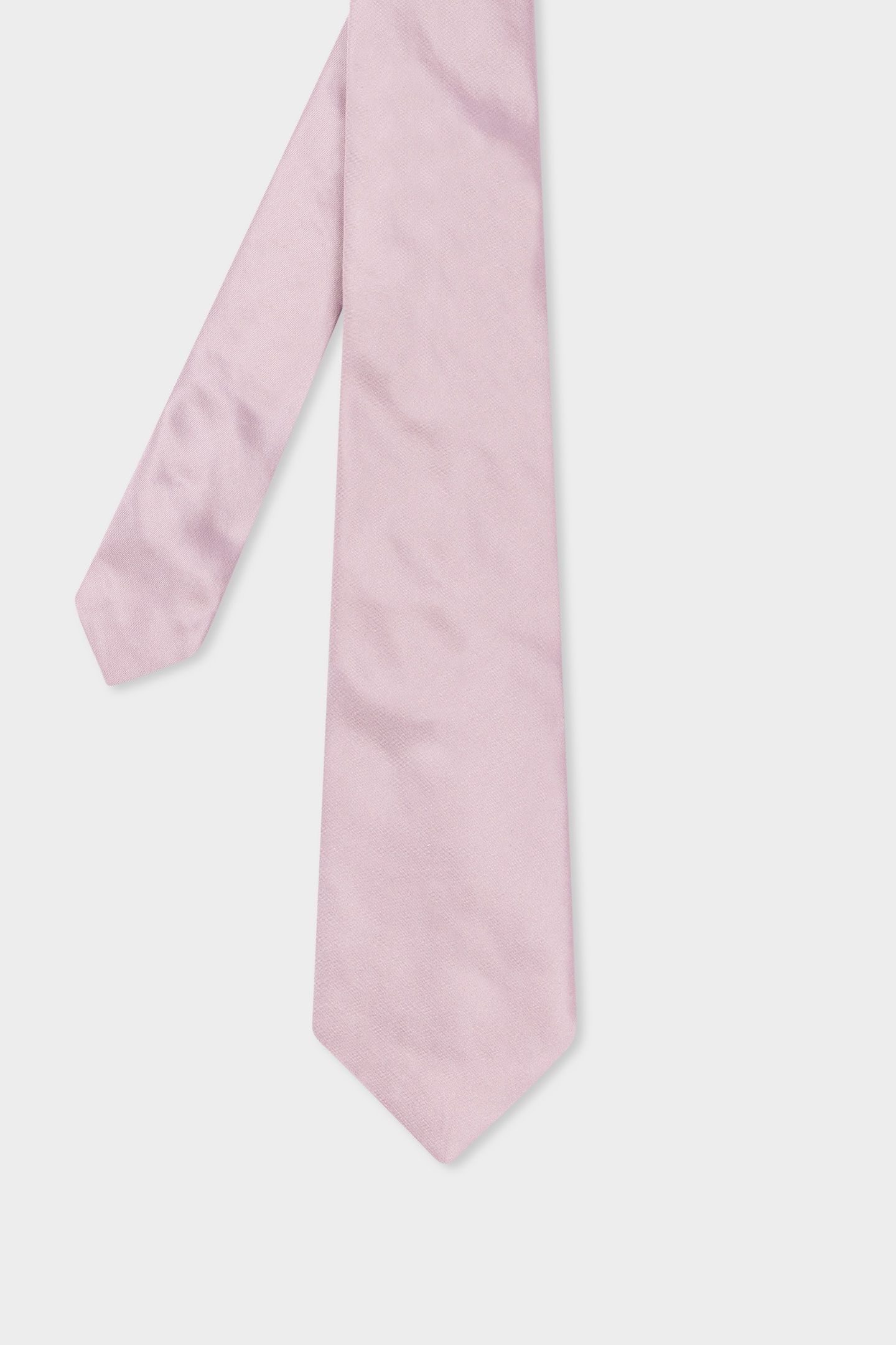 MEN TIE PLAIN SILK NEW PINK 1