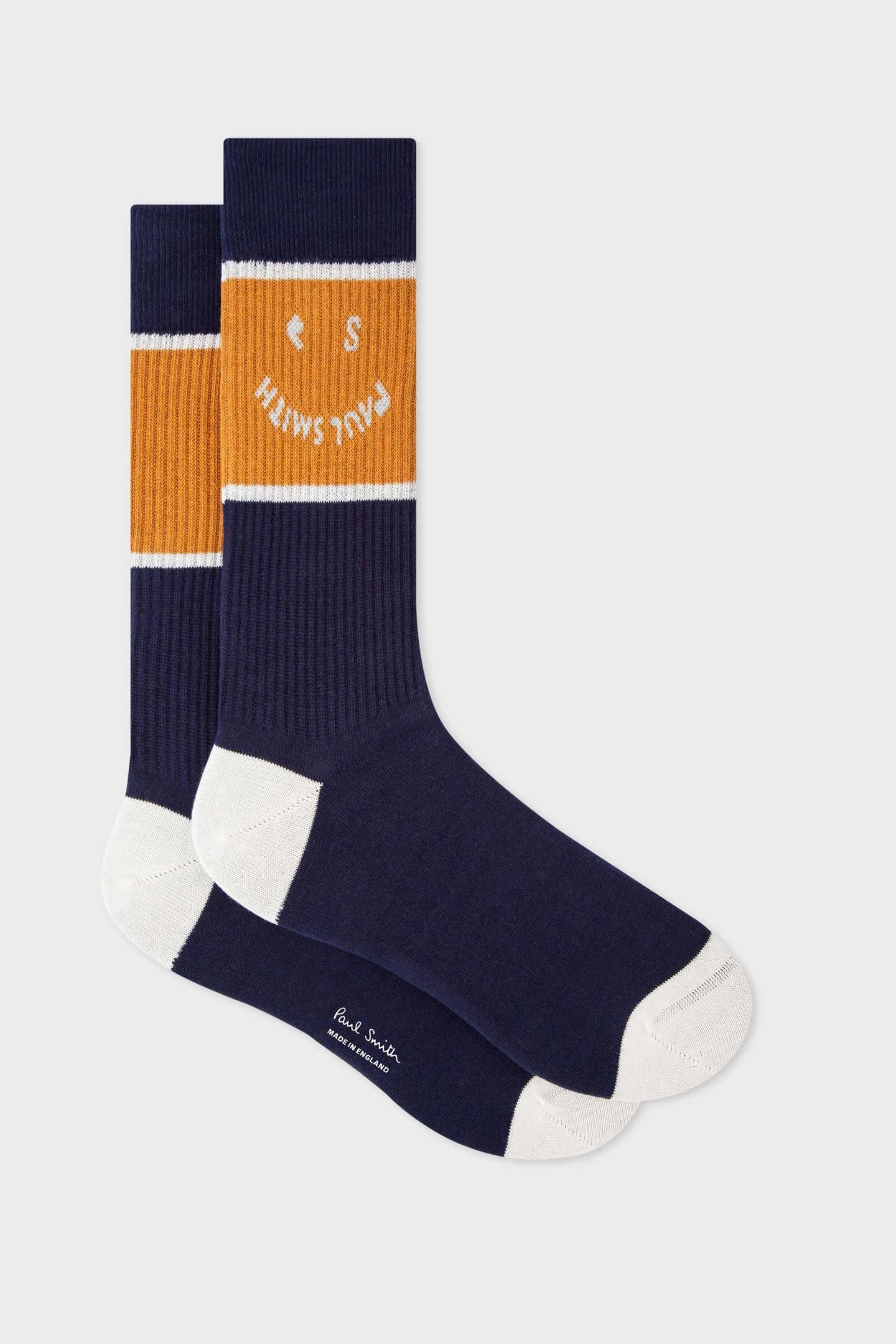 MEN SOCK HAPPY NAVY 2