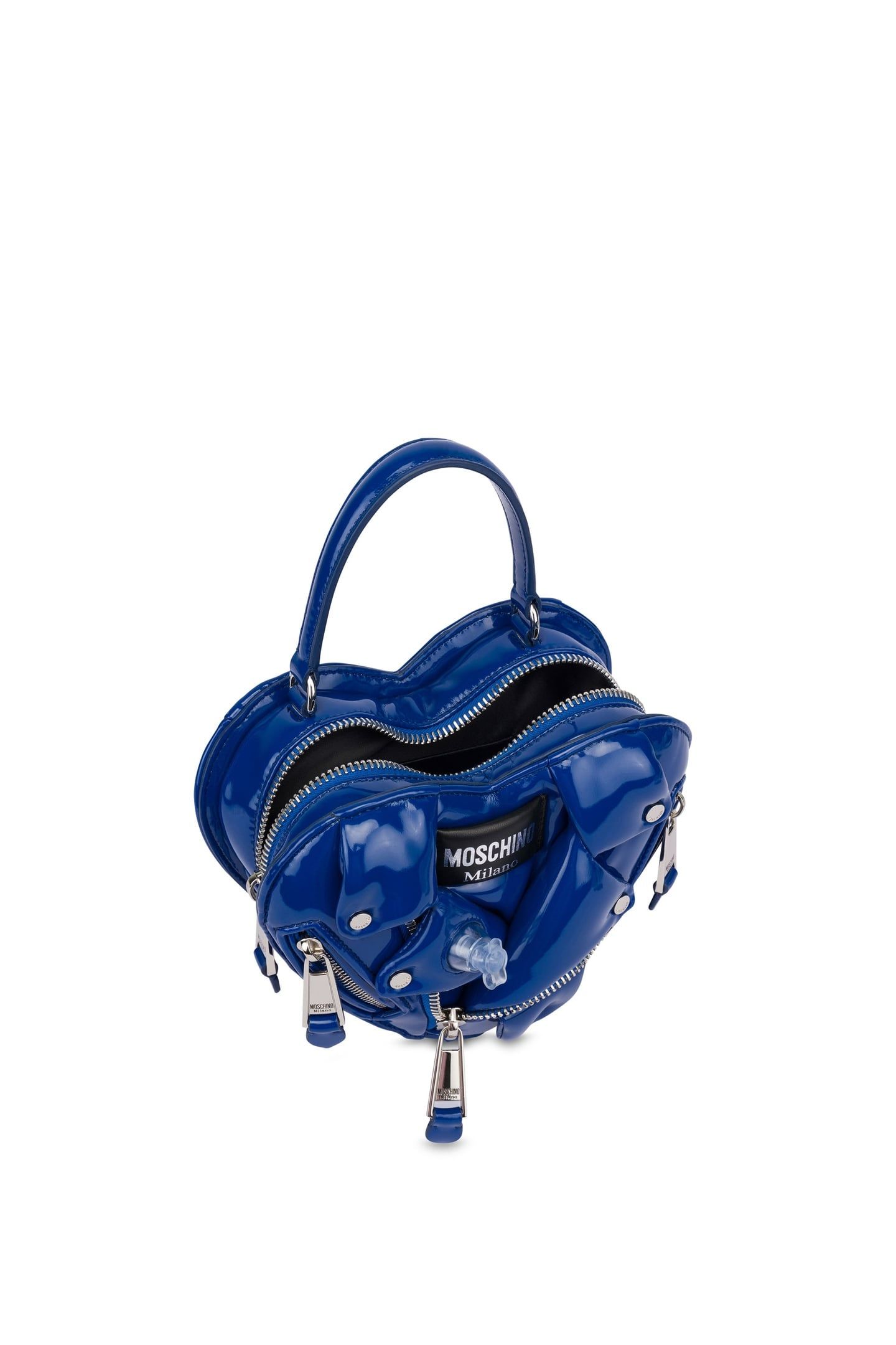 HEART BIKER BAG INFLATABLE EFFECT BLUE 3