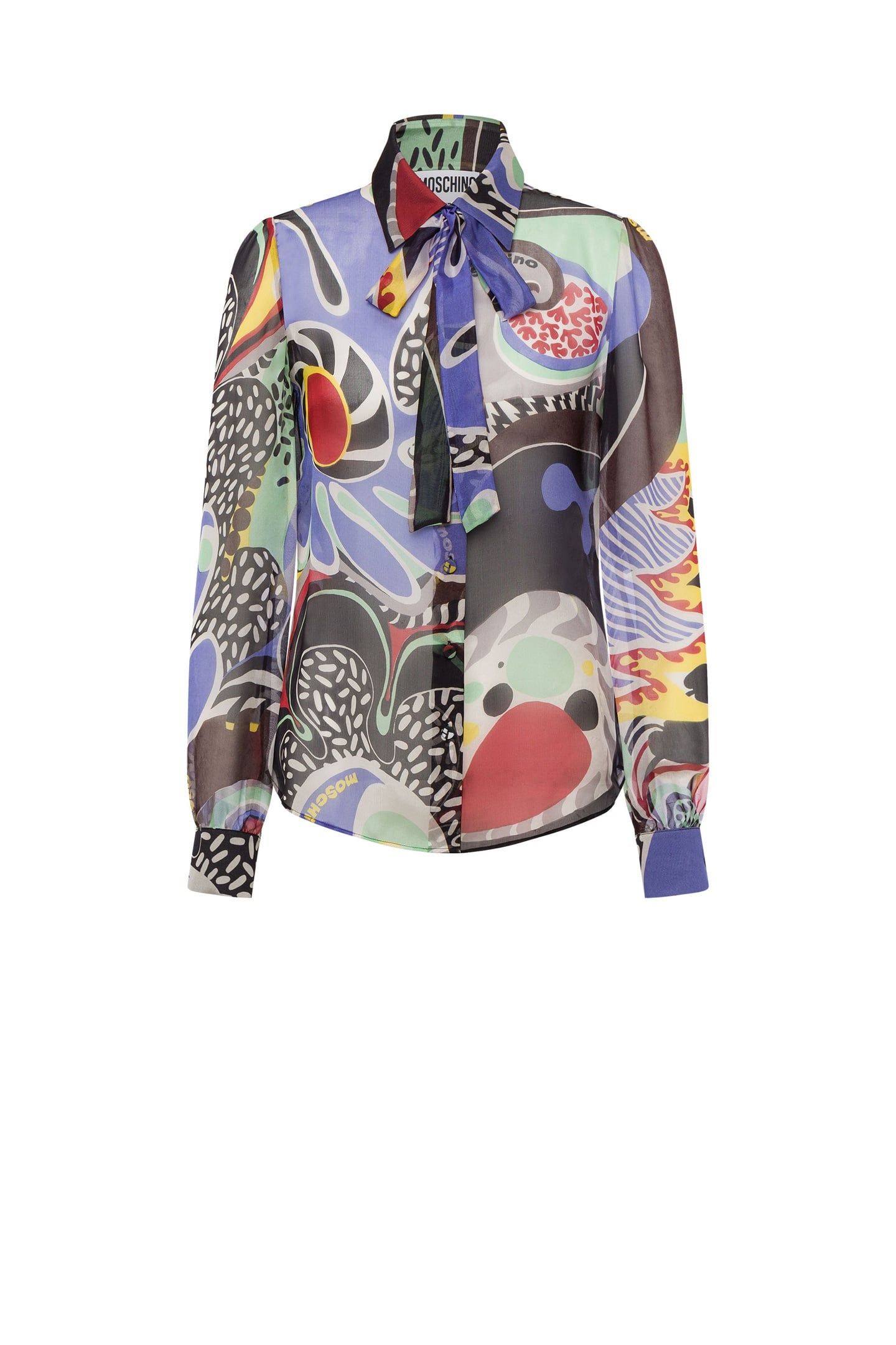 CHIFFON PSYCHEDELIC PRINT SHIRT MULTICOLOR 3