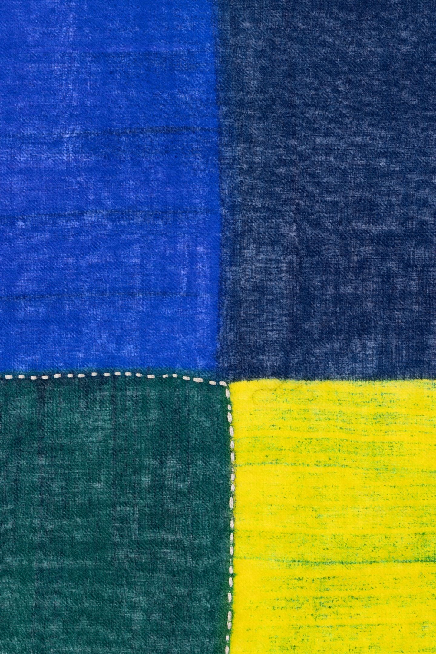 MEN SCARF COLOUR BLOCK NAVY 8