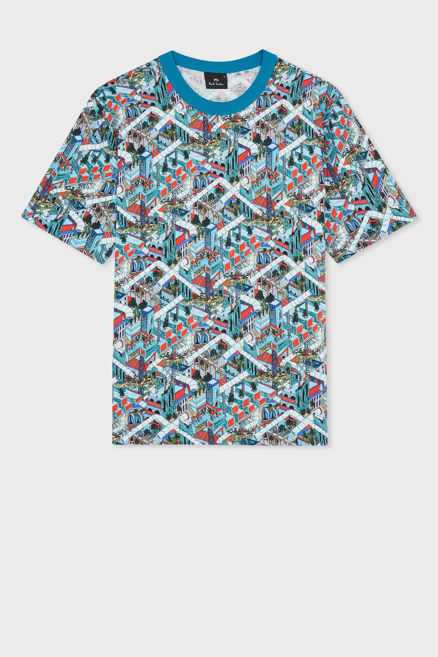 MENS SS T SHIRT JACKS WORLD BLUE 2