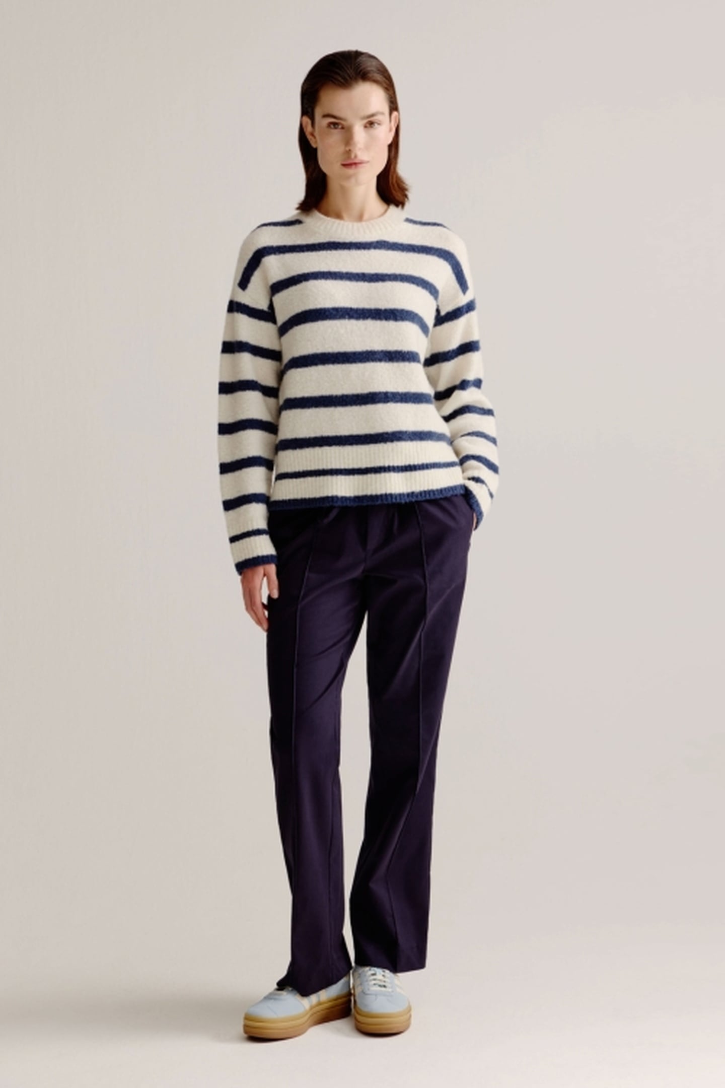 LORENA SWEATER NAVY STRIPE 1