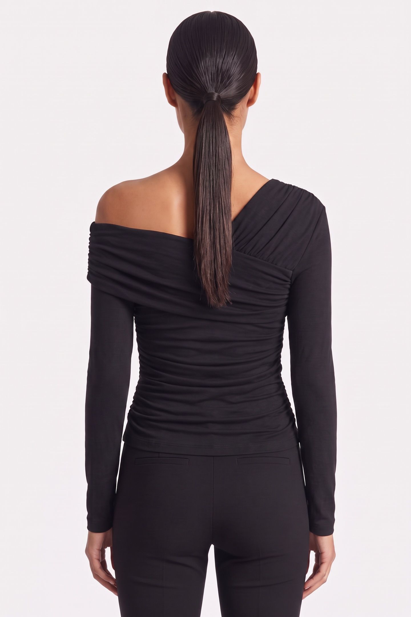 ASTRID ASYMETRIC DRA JET BLACK A996 2