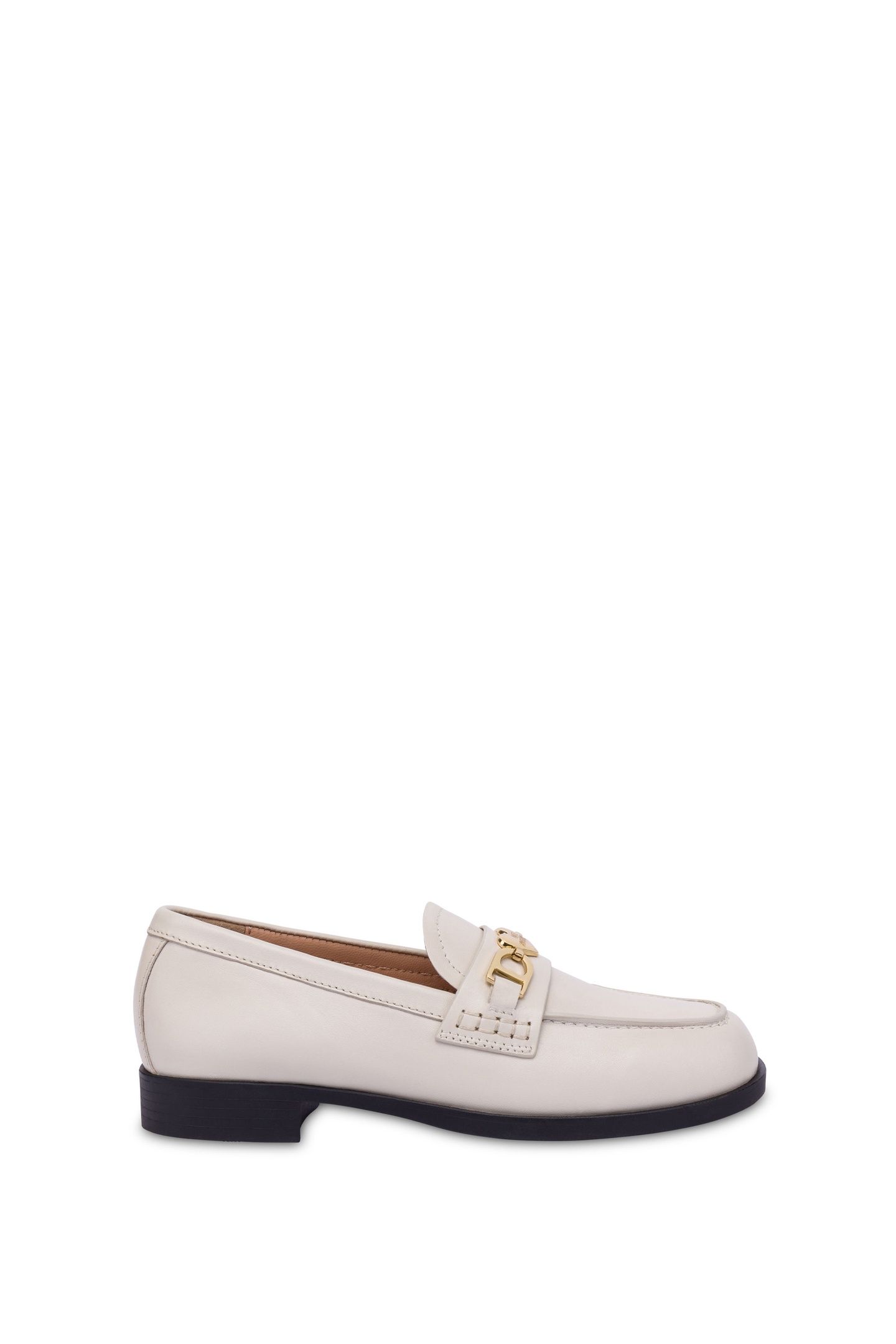 CALFSKIN VARSITY MOCCASINS WHITE 1