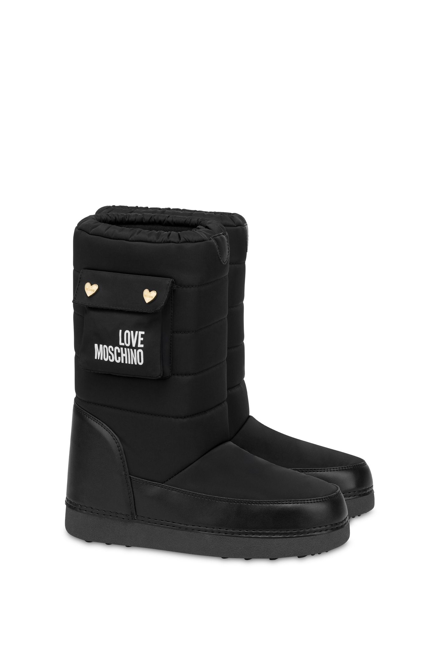 SNOW BOOTS IN QUILTED FABRIC BLACK 3