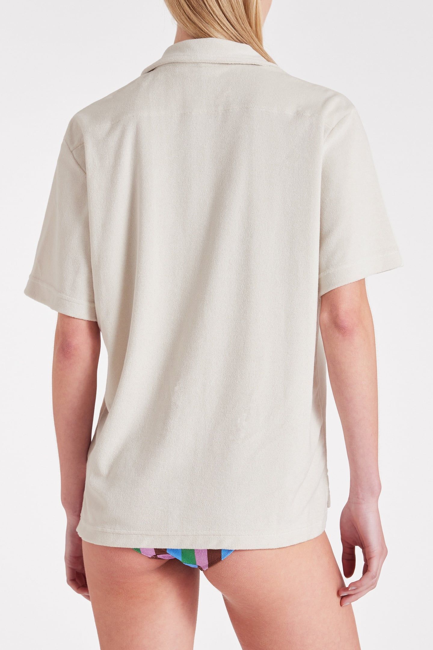 WOMEN TOP SS COLLAR TOWEL OFF WHITE 3