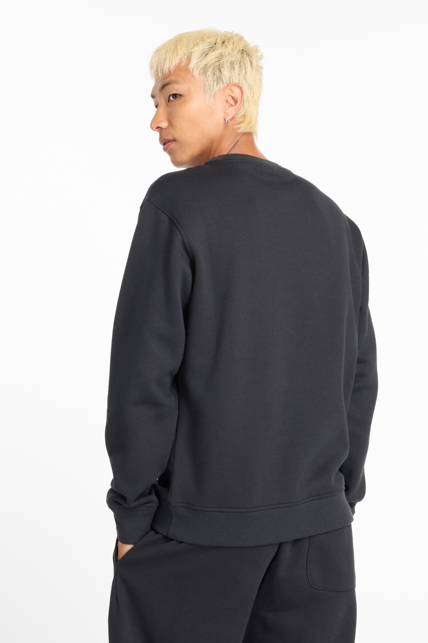 SPORT CORE BRUSHED CREW BLACK 2