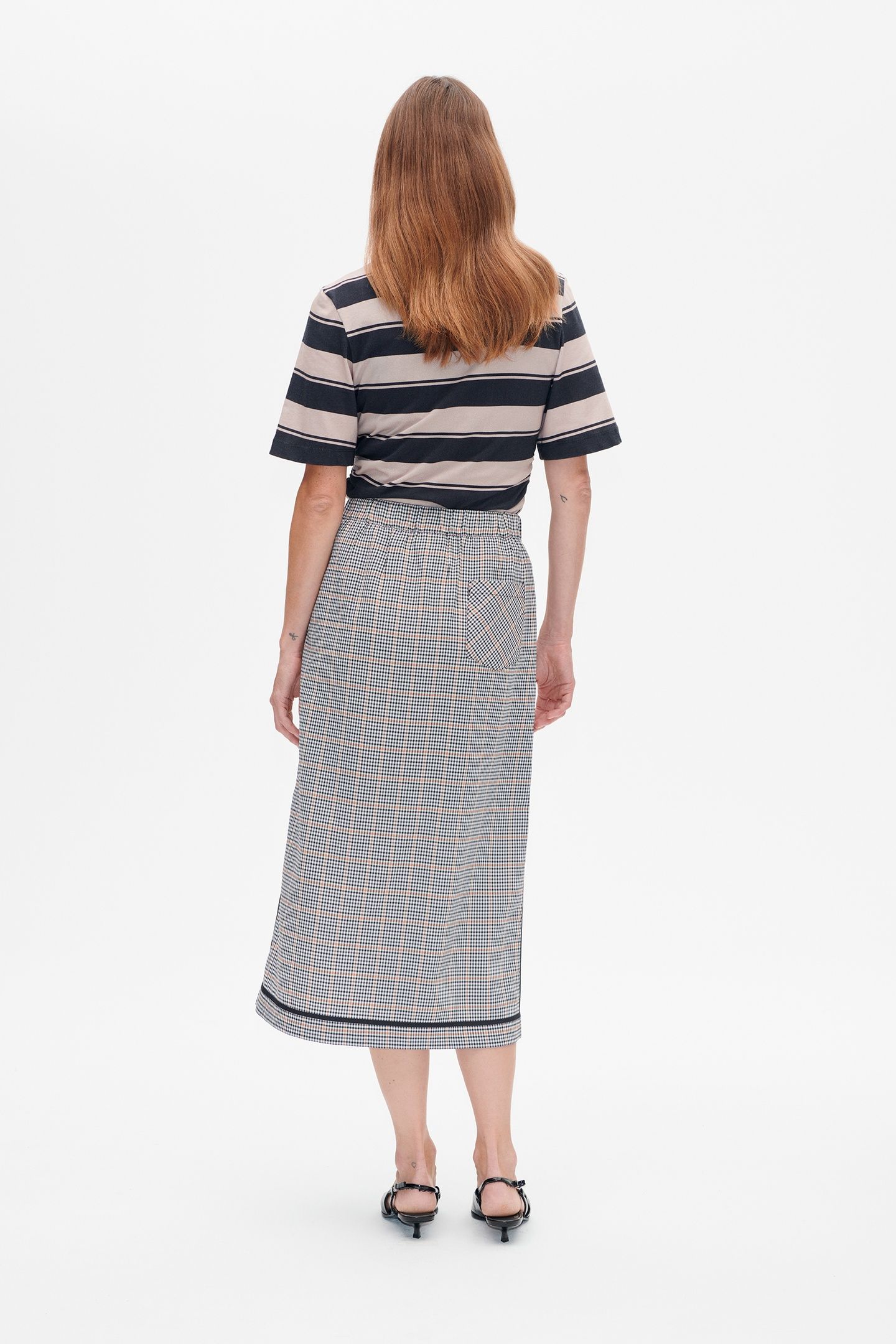 SOFIE SKIRT GREY WALLSTREET CHECK 3