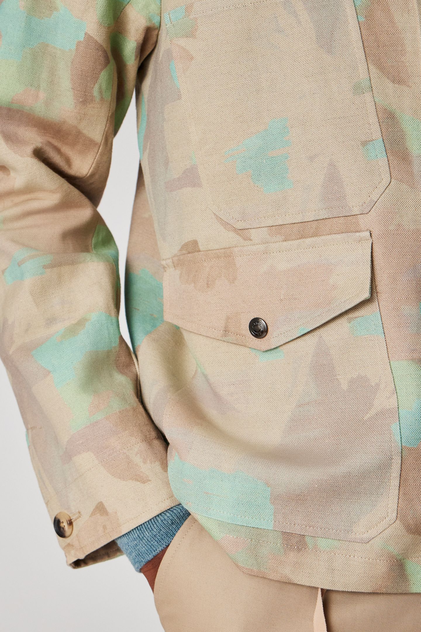 MENS MULTI PKT JACKET LT GREYISH GREEN 9