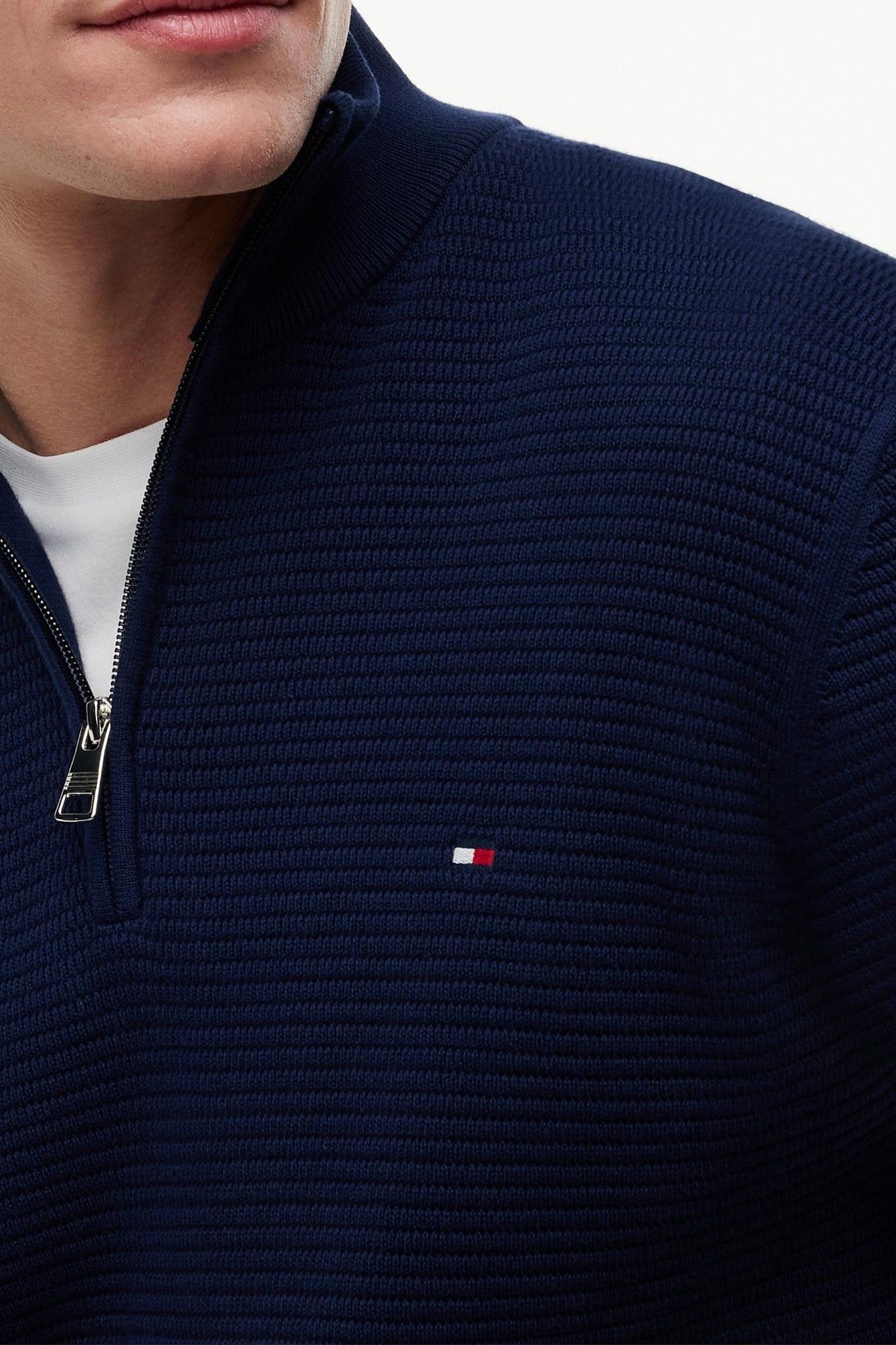 SEASONAL STRUCTURE HALF-ZIP JUMPER CARBON NAVY 5