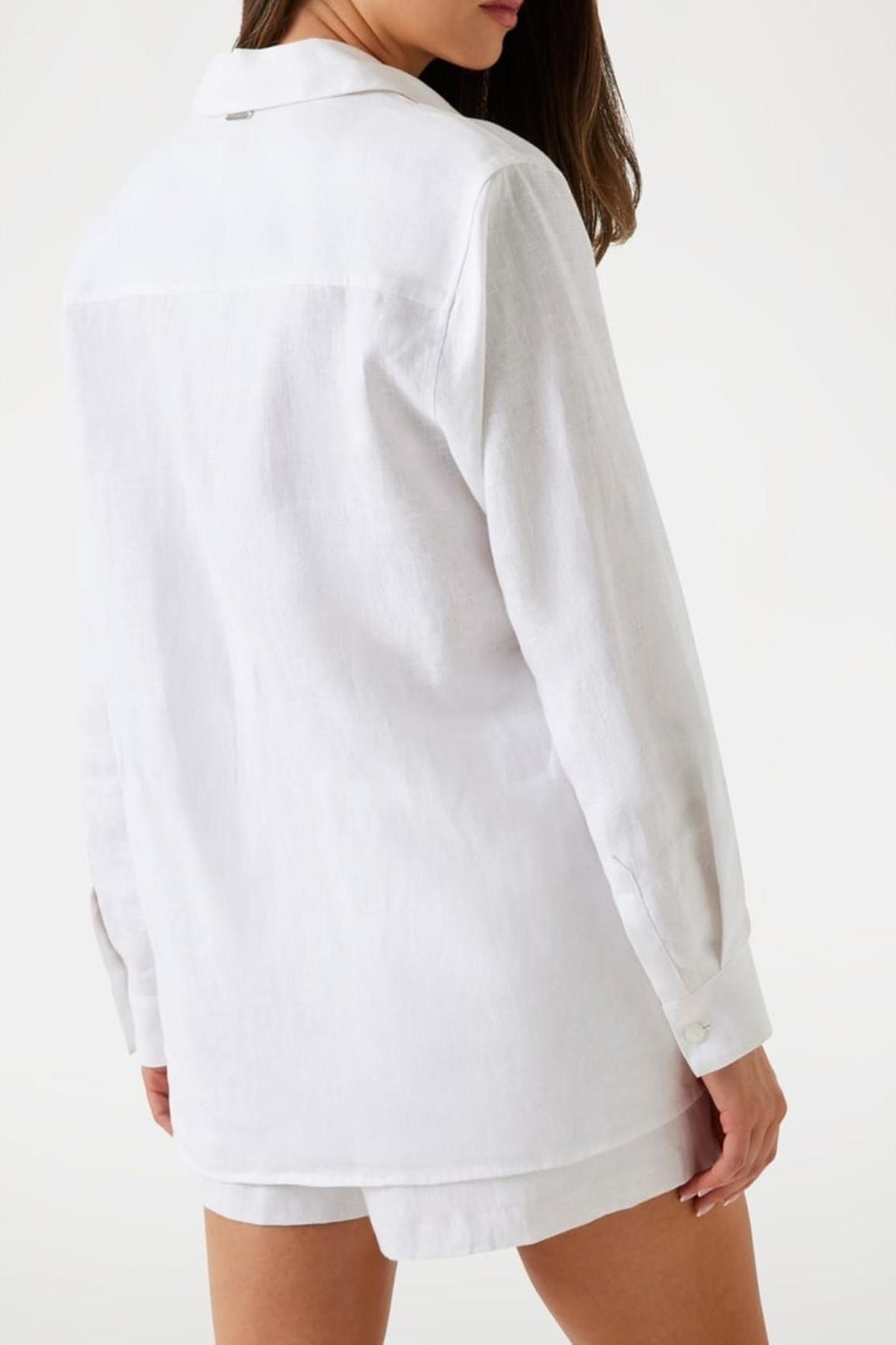 LS GEN LINEN SHIRT PURE WHITE 6