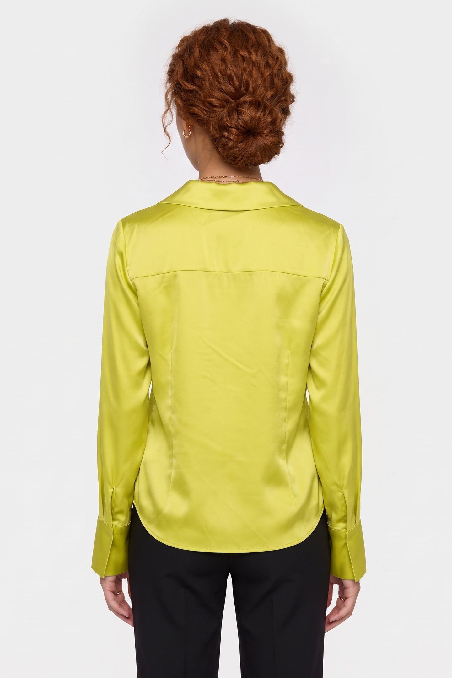 LA VERA SILK SHIRT YELLOW 2