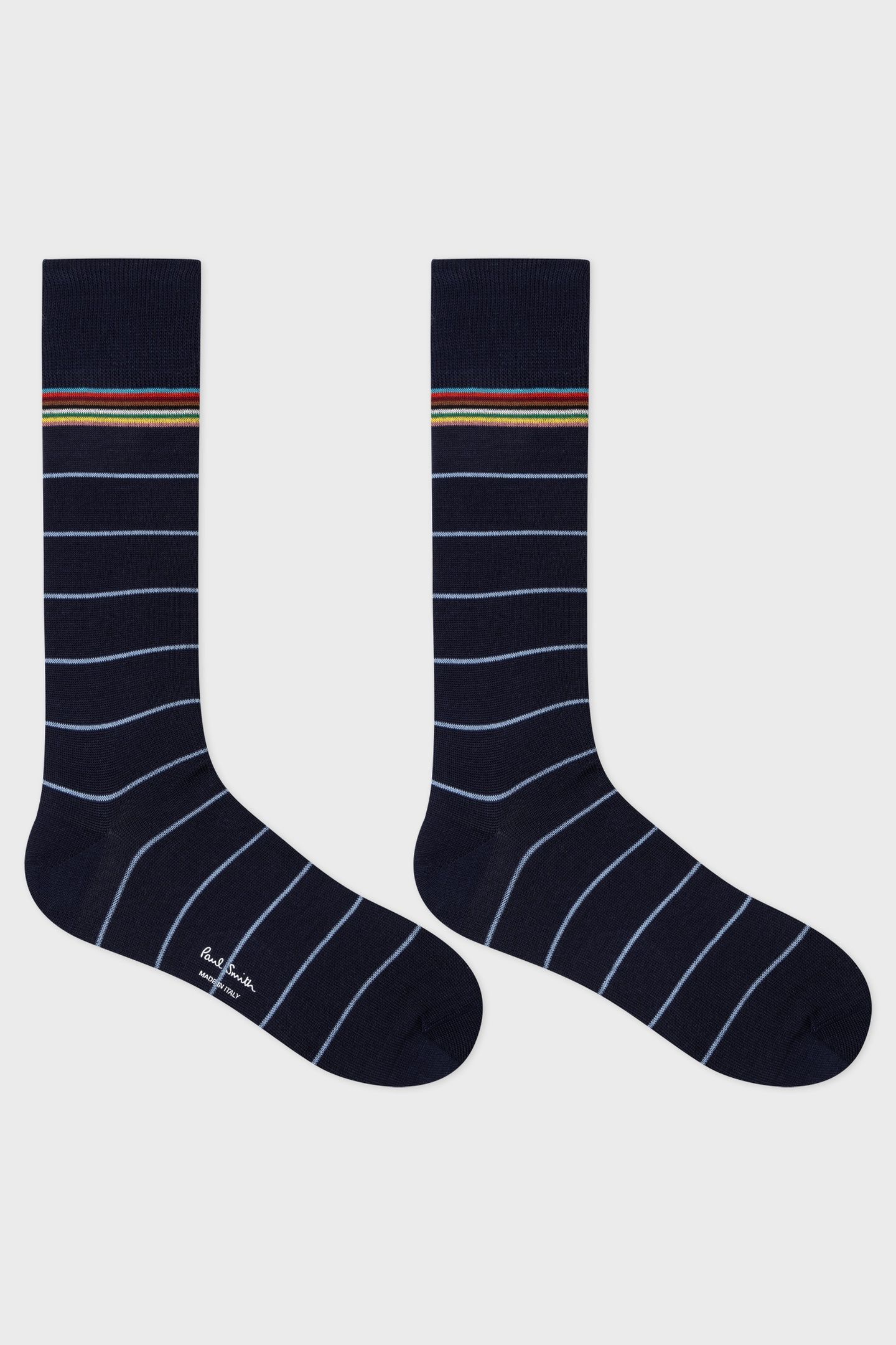 MEN SOCK HAIDER PINSTRP AW24 NAVY 2