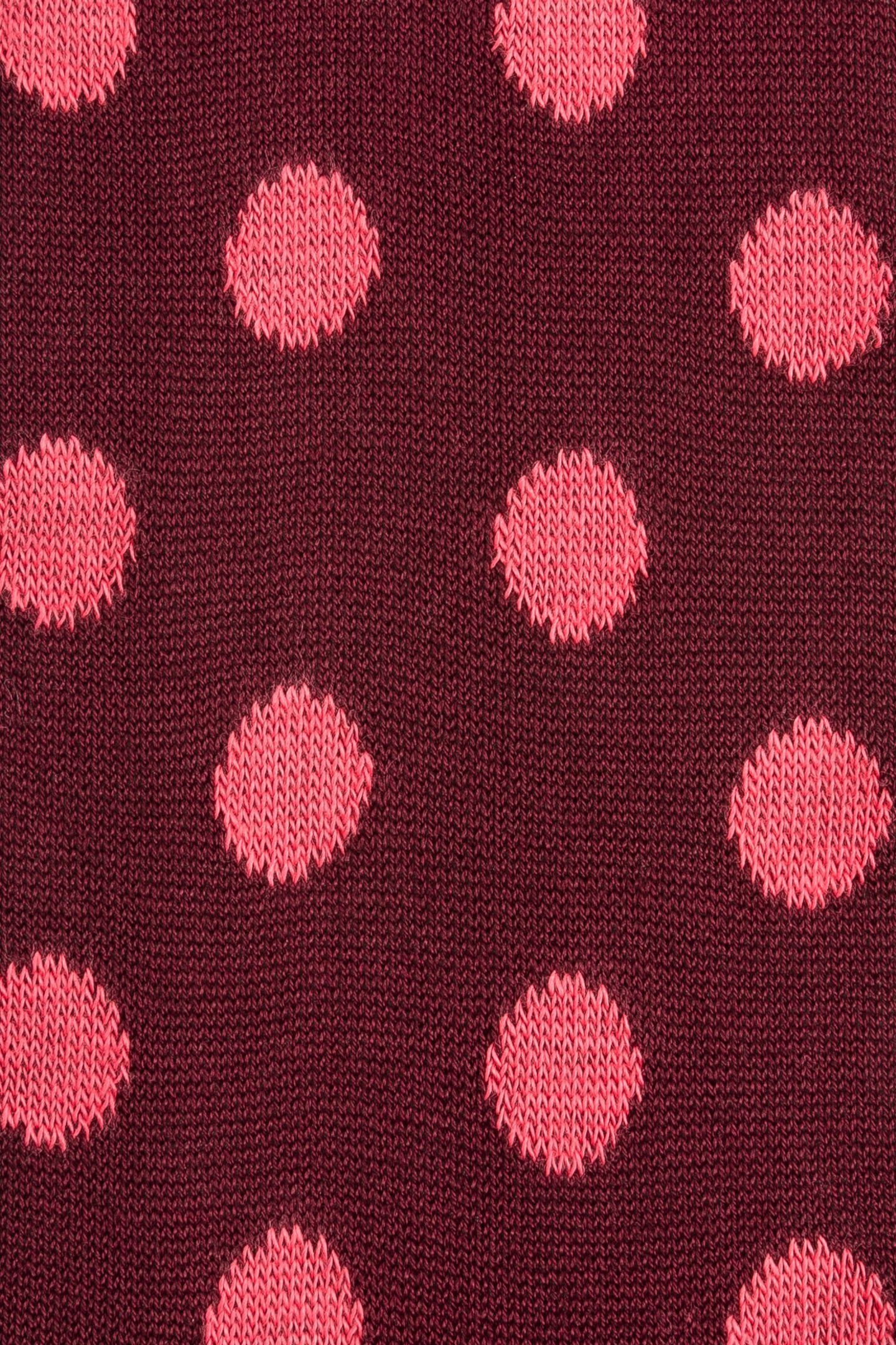 MEN SOCK BRIGHT SPOT BURGUNDY/ BORDE 3