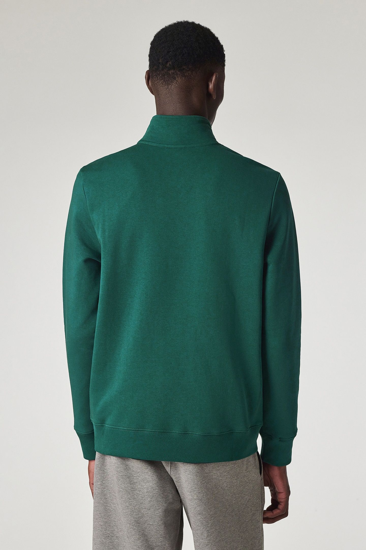 MENS REG FIT HALF ZIP SWEAT ZEBRA INKY BLUE 3