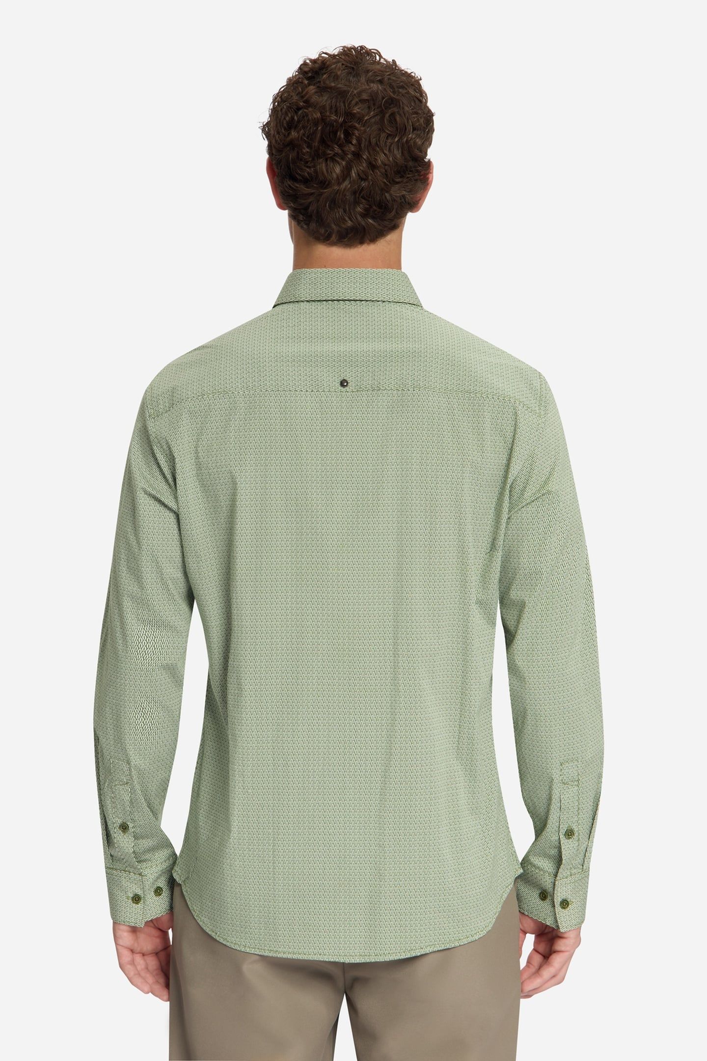 SHIRT STRETCH ALLOVER PRINTED MOSS 4