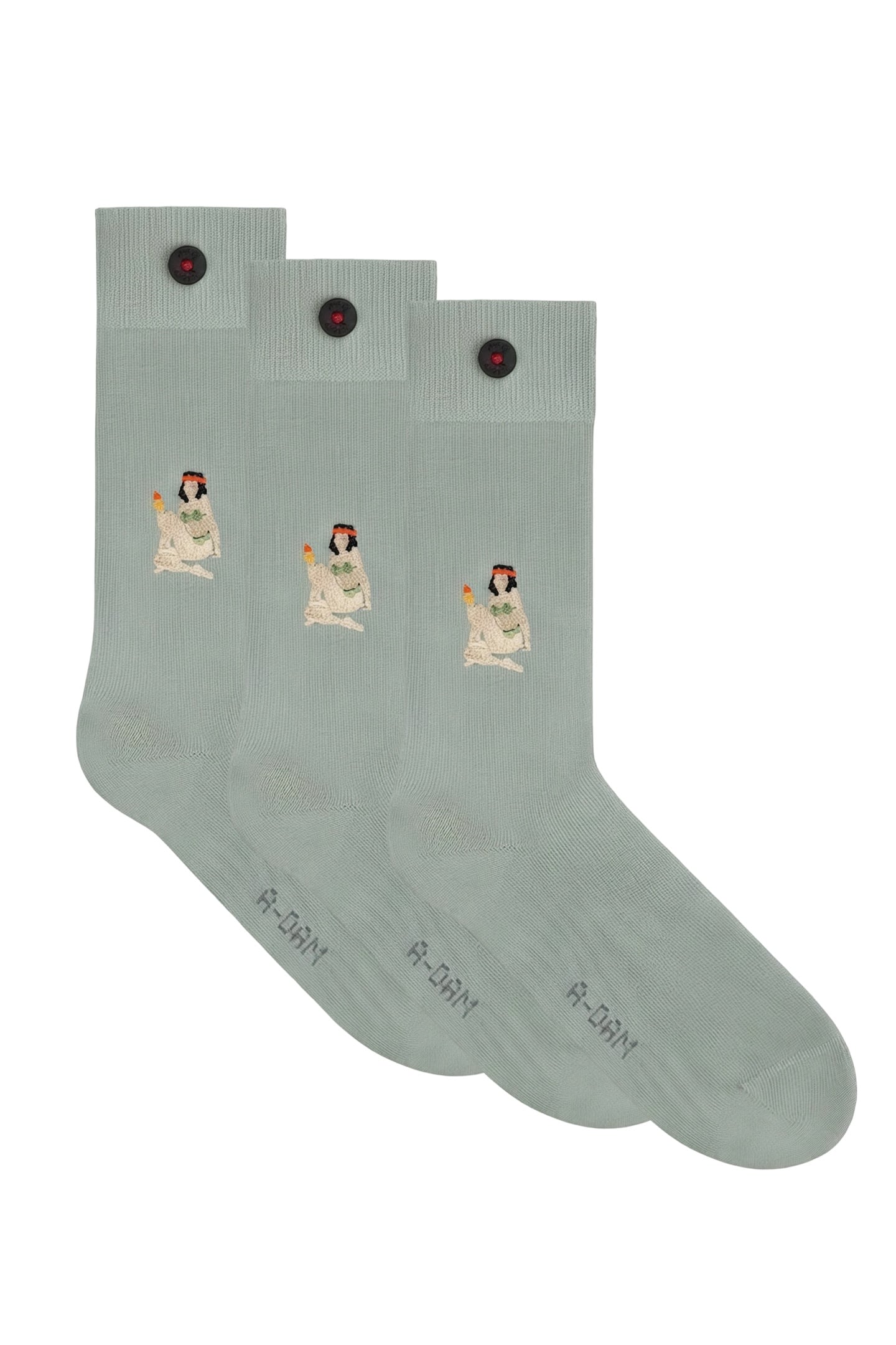 A-DAM 3-PACK CASUAL SOCKS ROCKET GIRL JADEITE 1