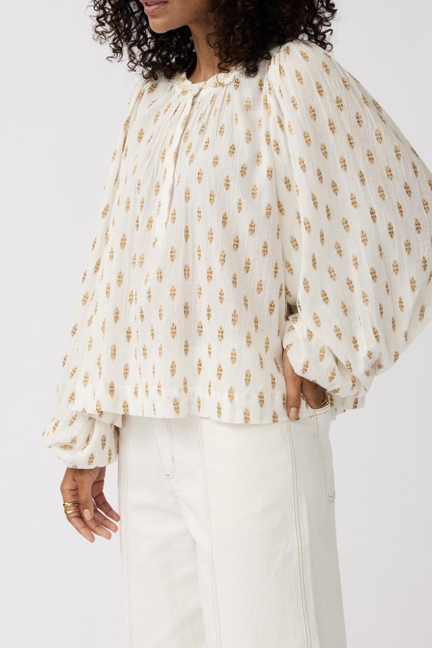 TOP HELEN OFF WHITE / GOLD 4