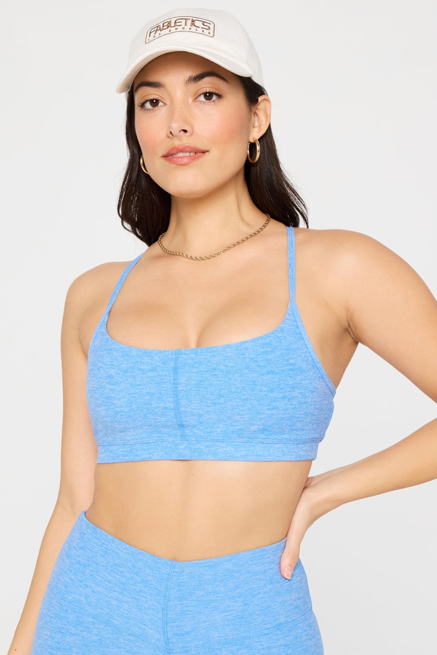 HEATHERFLEX STRAPPY BRA BALI BLUE HEATHER 2