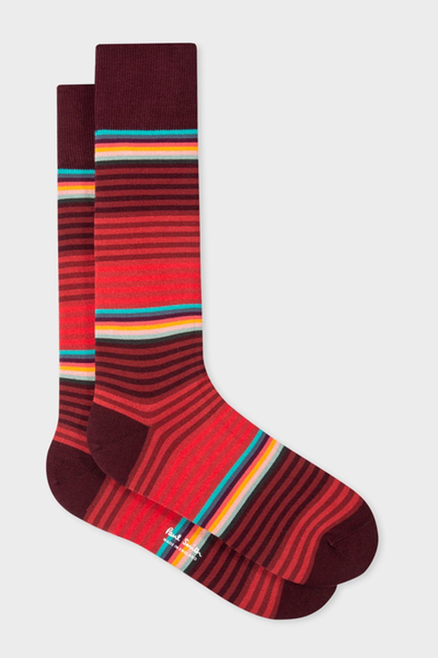 MEN SOCK GRADED BLOCK RED 4