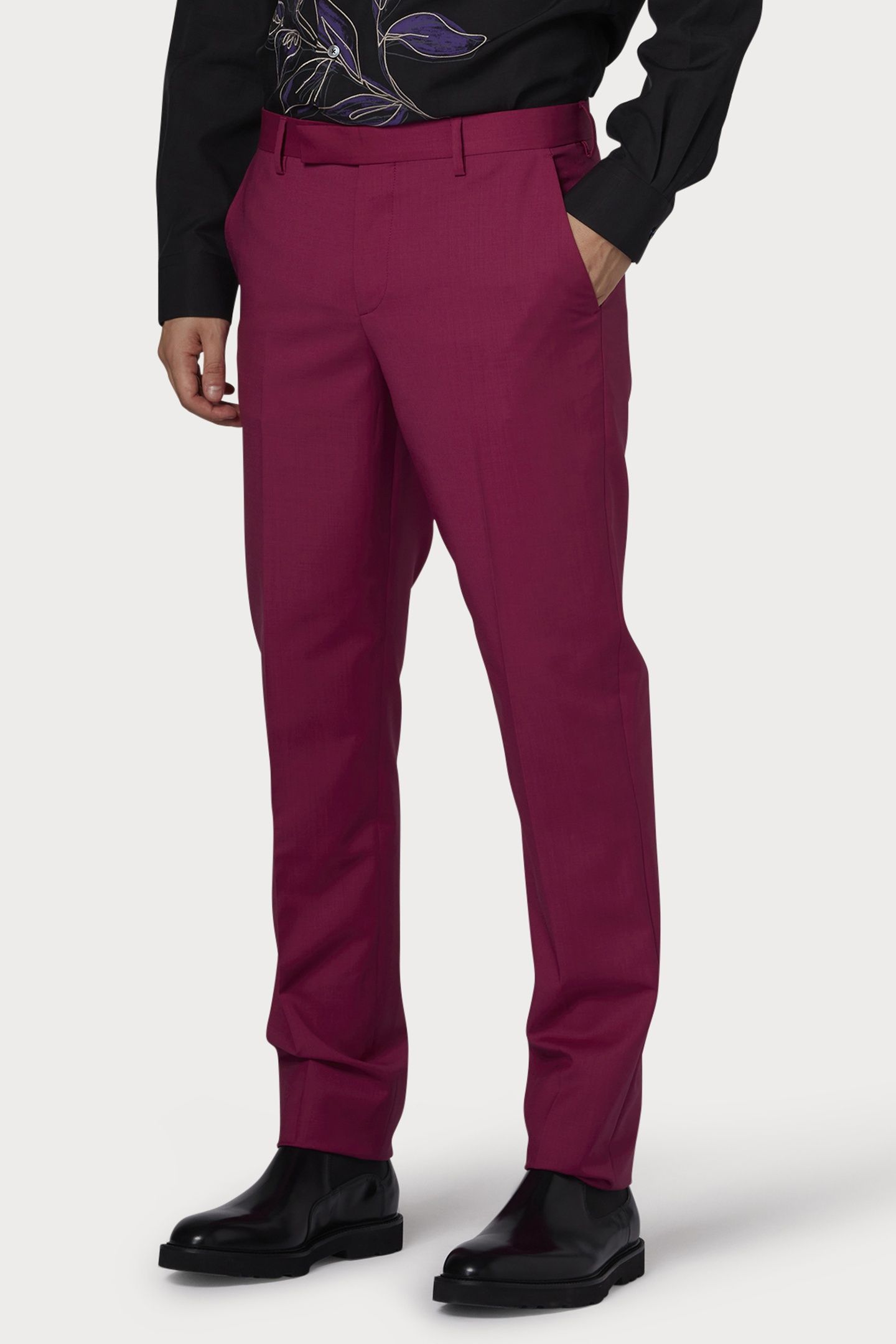 MENS SLIM FIT TROUSER FUCHSIA 6