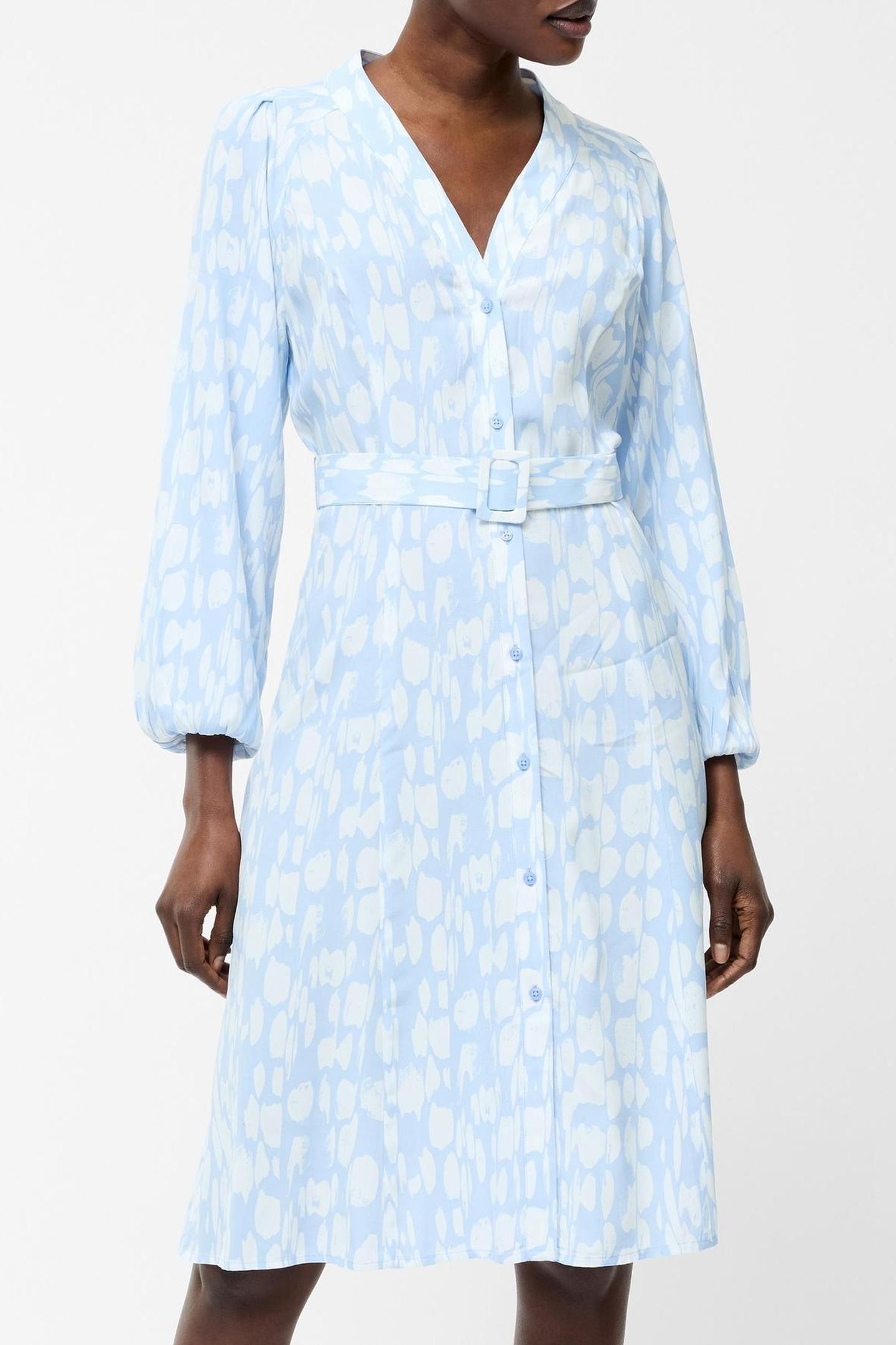 ISLANNA BELT DRESS LS K CASHMERE BLUE CASHMERE BLUE 2