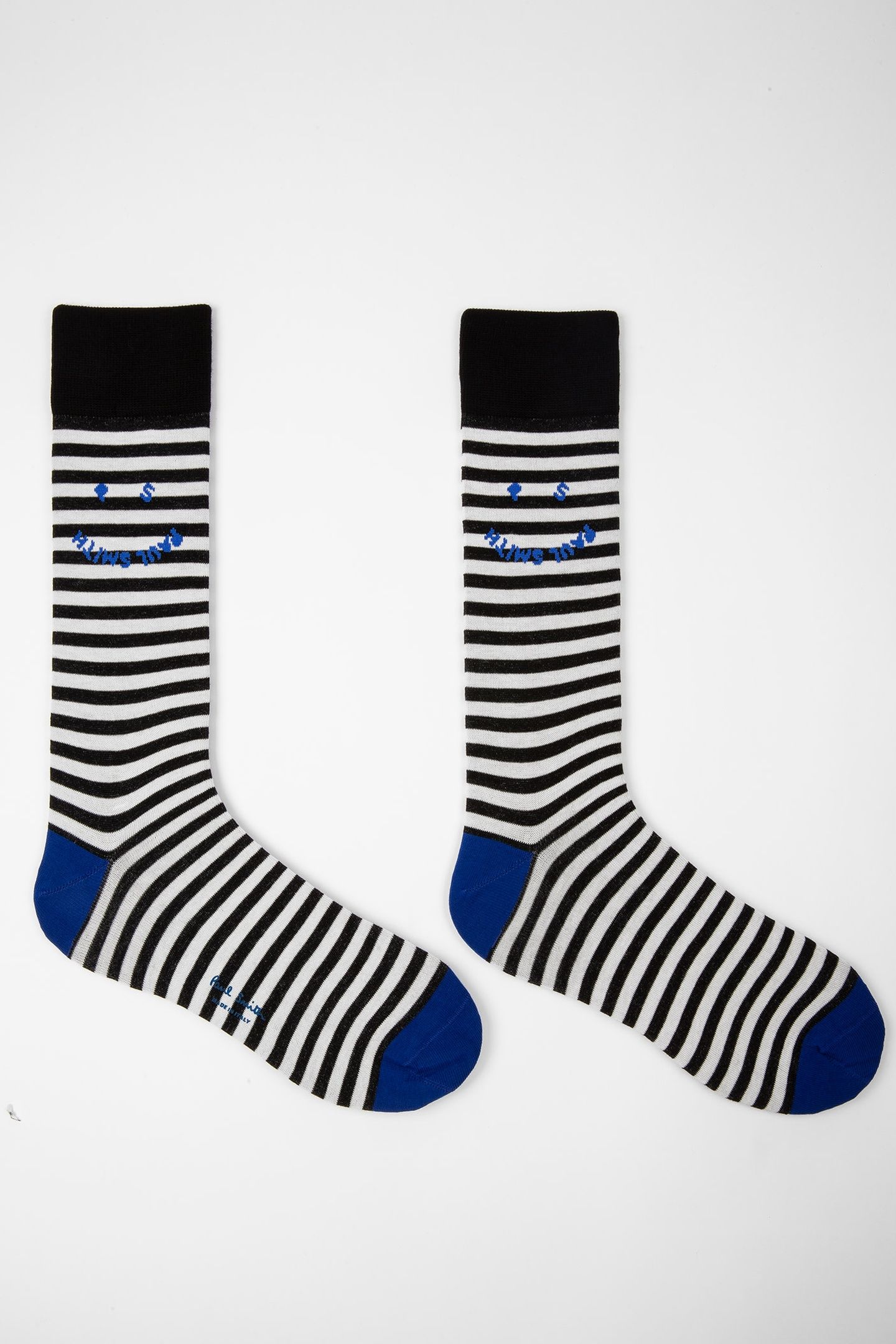 MEN SOCK HAPPY STRIPE BLACK 3