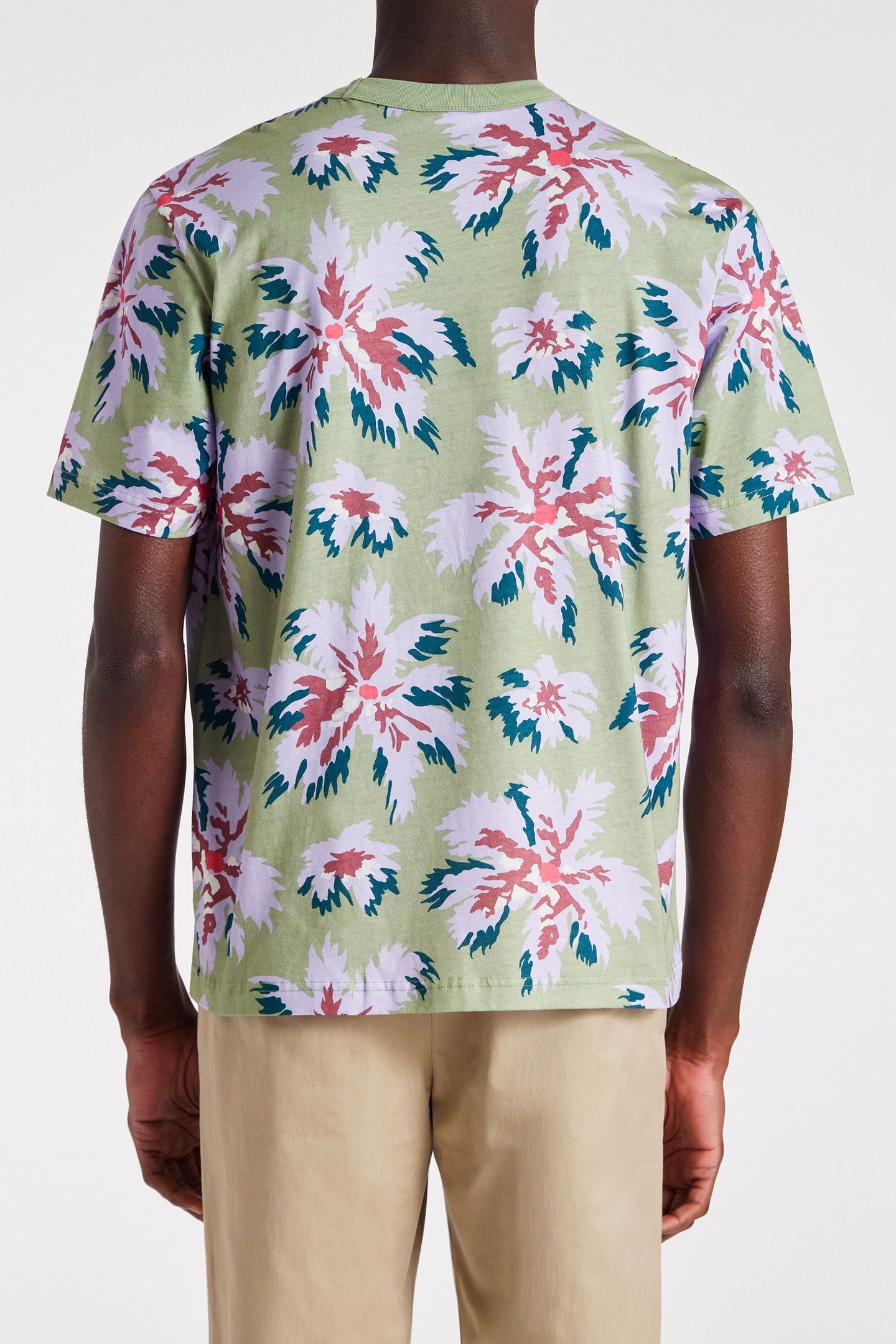 MENS SS T SHIRT PALMERA MILITARY GREEN 3