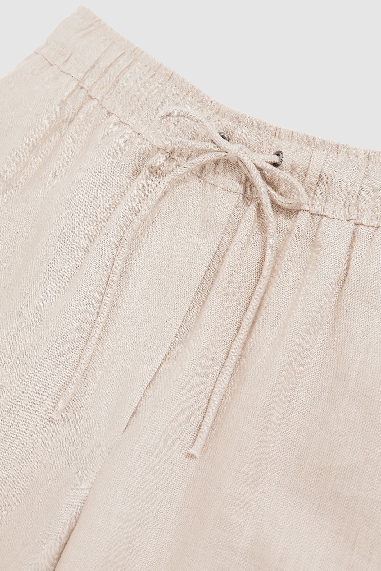 LINEN WIDE LEG TROUSER NEUTRAL 4