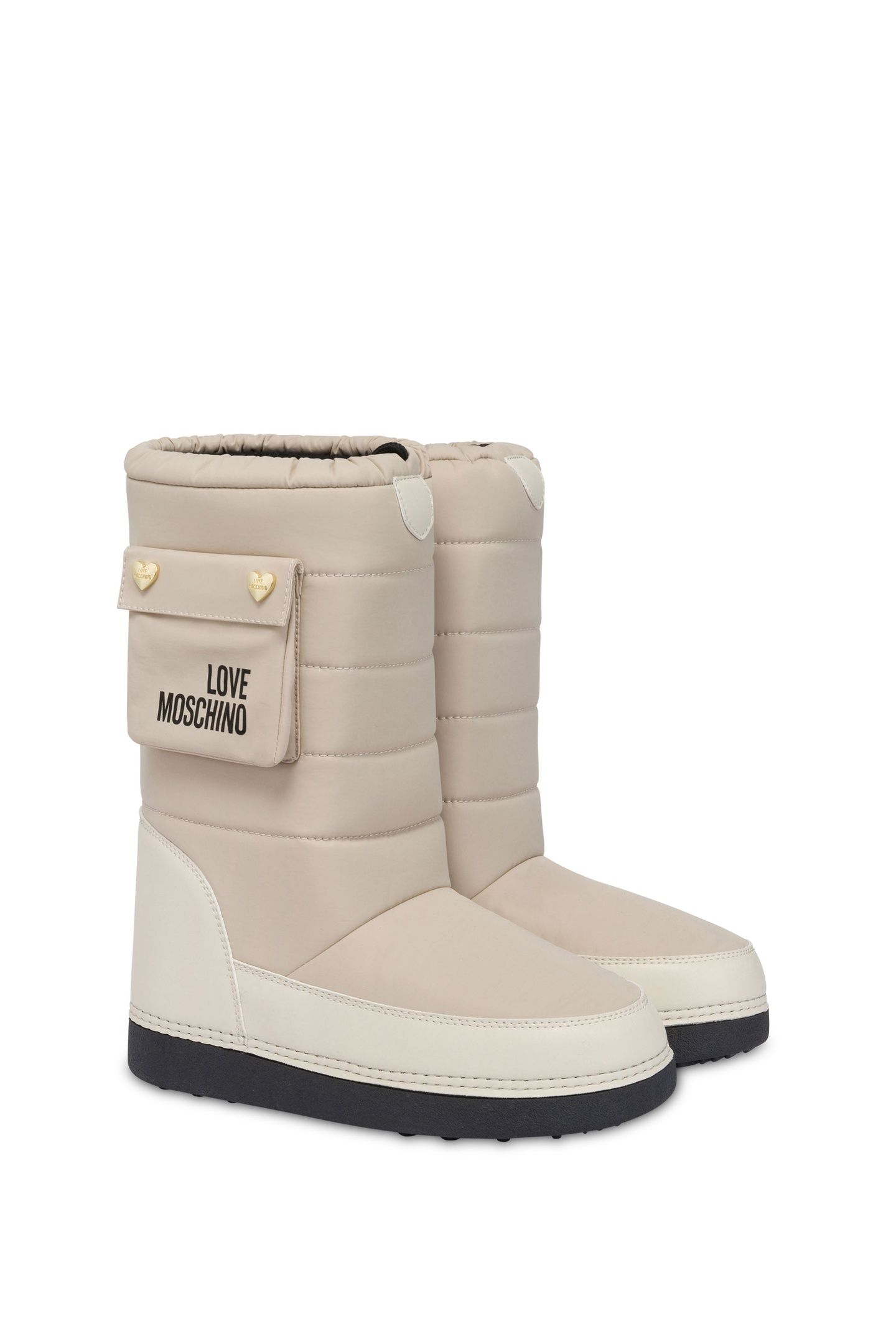 SNOW BOOTS IN QUILTED FABRIC WHITE 2