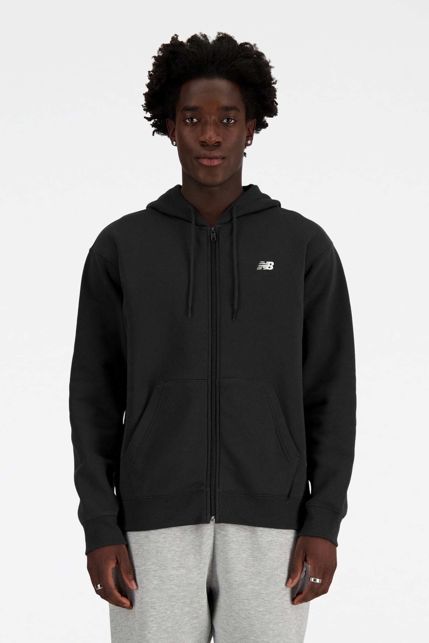 SPORT ESSENTIALS LOGO FLEECE BLACK 1